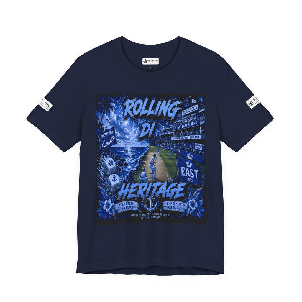 BE DIVINE™ Rolling Di Heritage – All I See Is Blue Vibes Heritage Tee