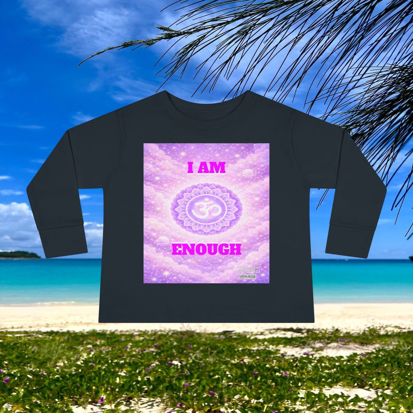 BE DIVINE™ Crown Chakra Toddler Long Sleeve Tee | Worthiness & Inner Peace Shirt