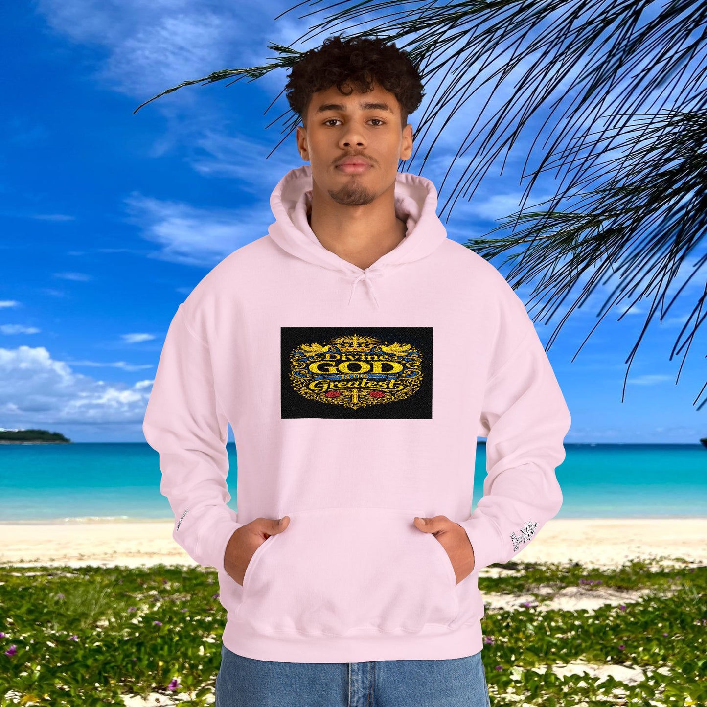 BE DIVINE™ “Divine God Is the Greatest” Embroidered Unisex Hoodie