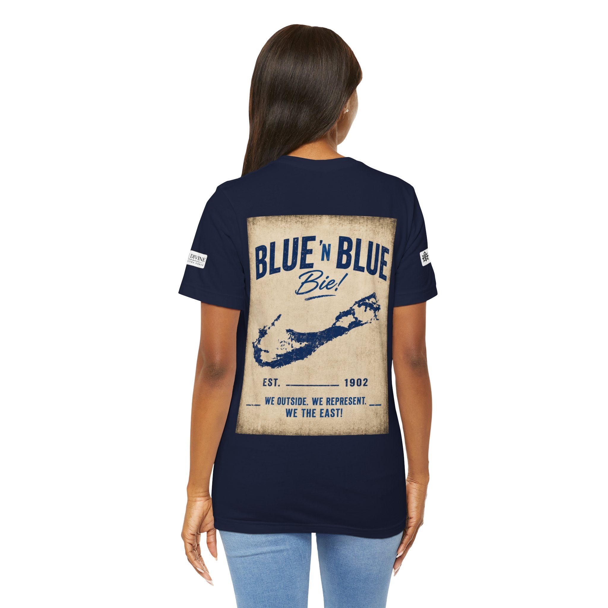BE DIVINE™ Blue and Blue Bie! – East Side Heritage Collector Tee
