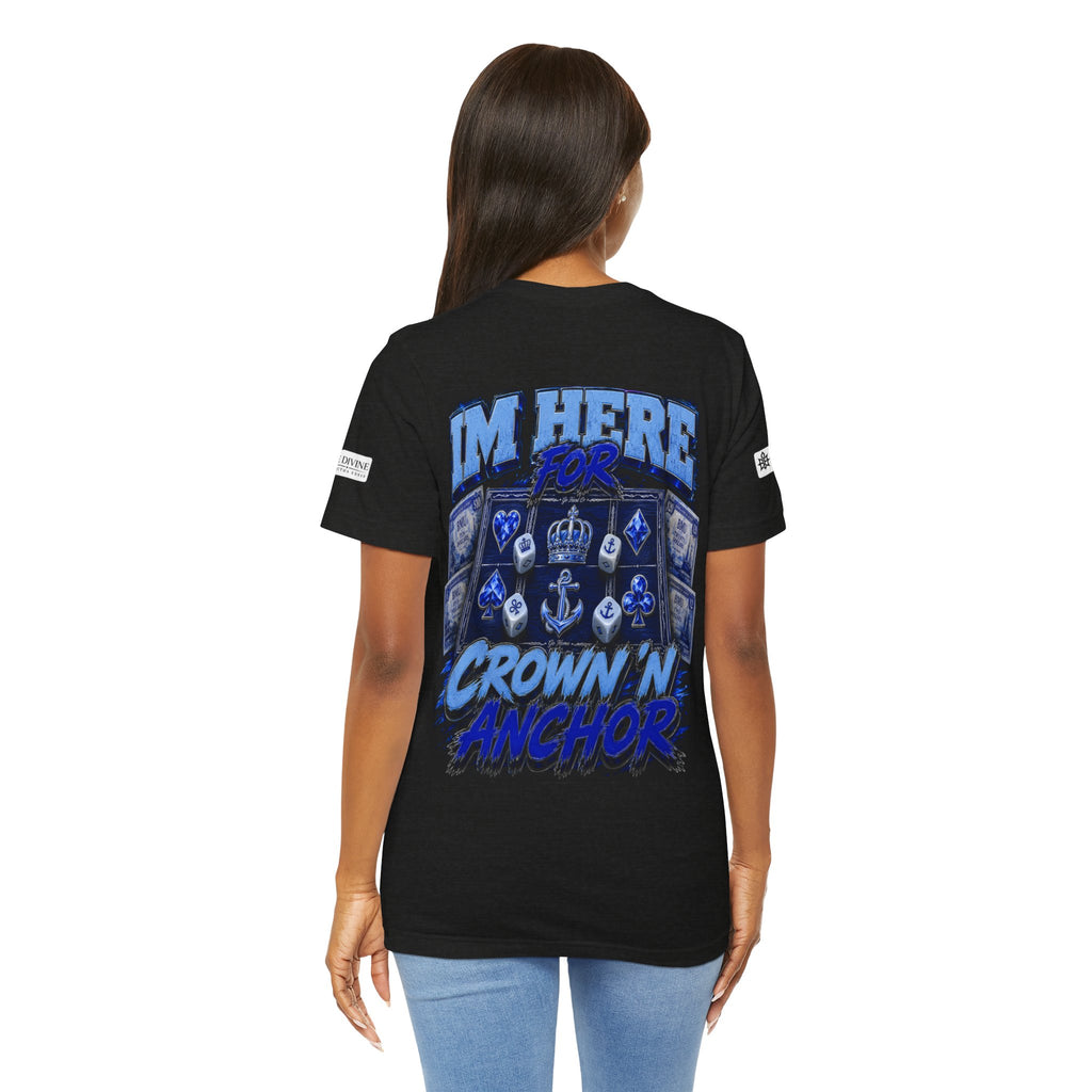 BE DIVINE™ Blue 'N Blue Heritage – I'm Here For Crown & Anchor Tee