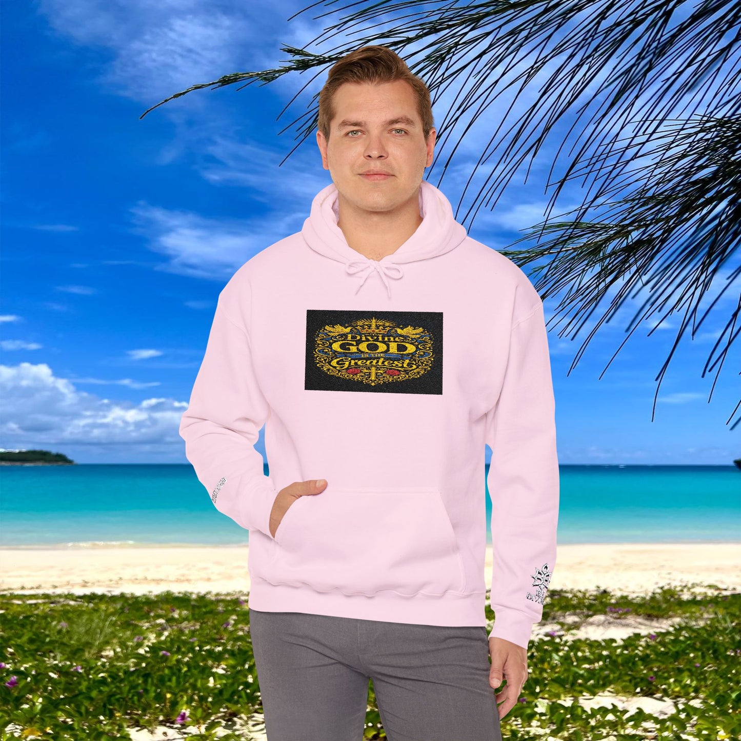 BE DIVINE™ “Divine God Is the Greatest” Embroidered Unisex Hoodie
