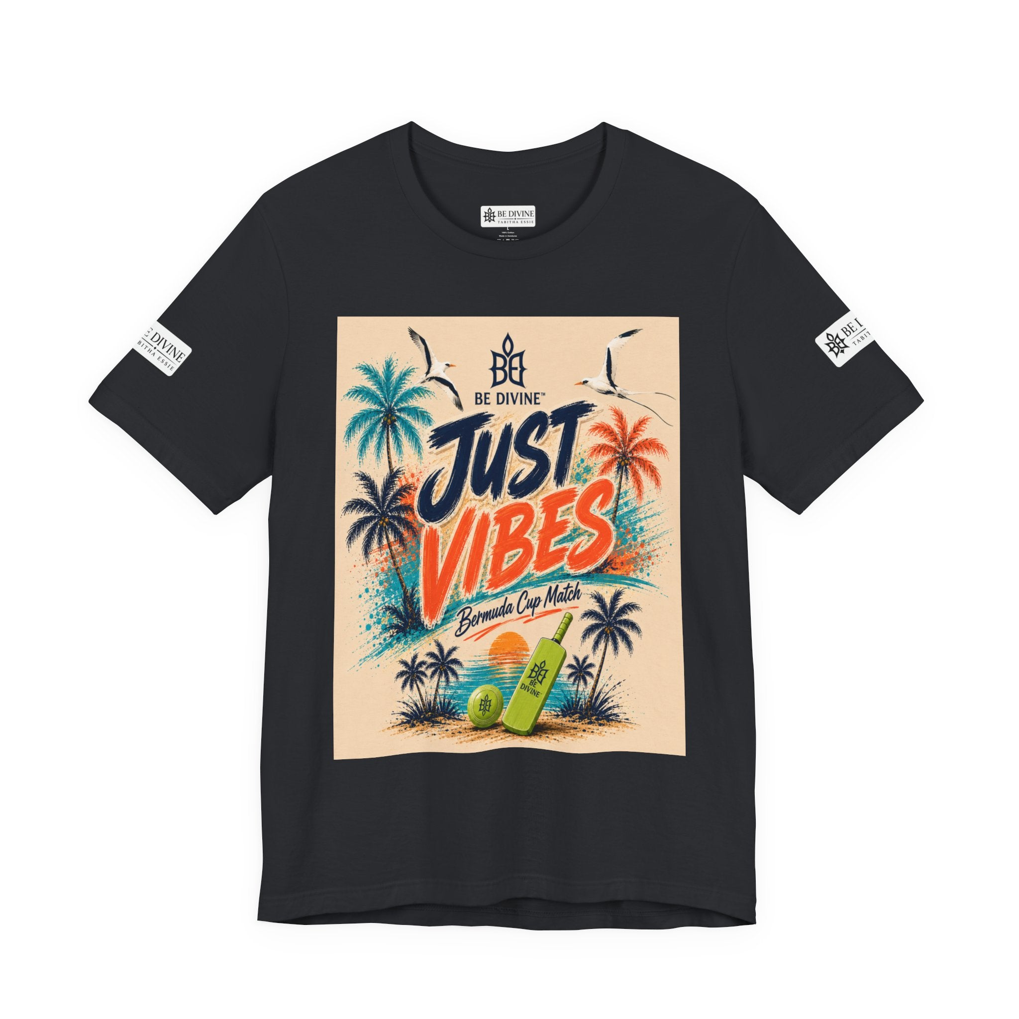 BE DIVINE™ Just Vibes Tee – Bermuda Cup Match Edition