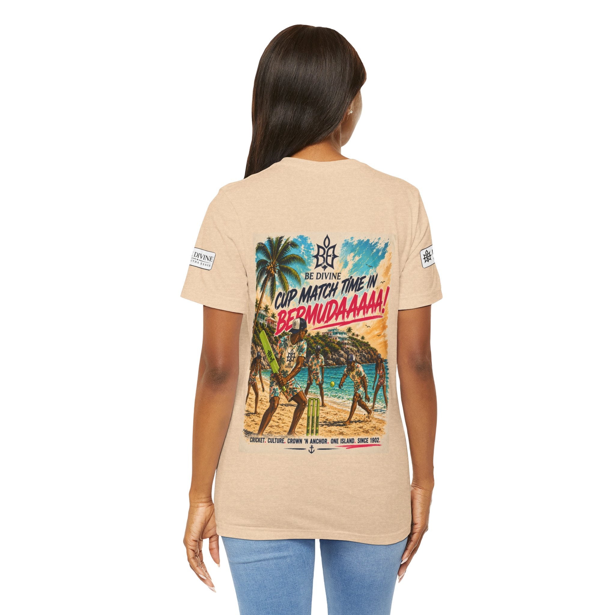 BE DIVINE™ Just Vibes Tee – Bermuda Cup Match Edition