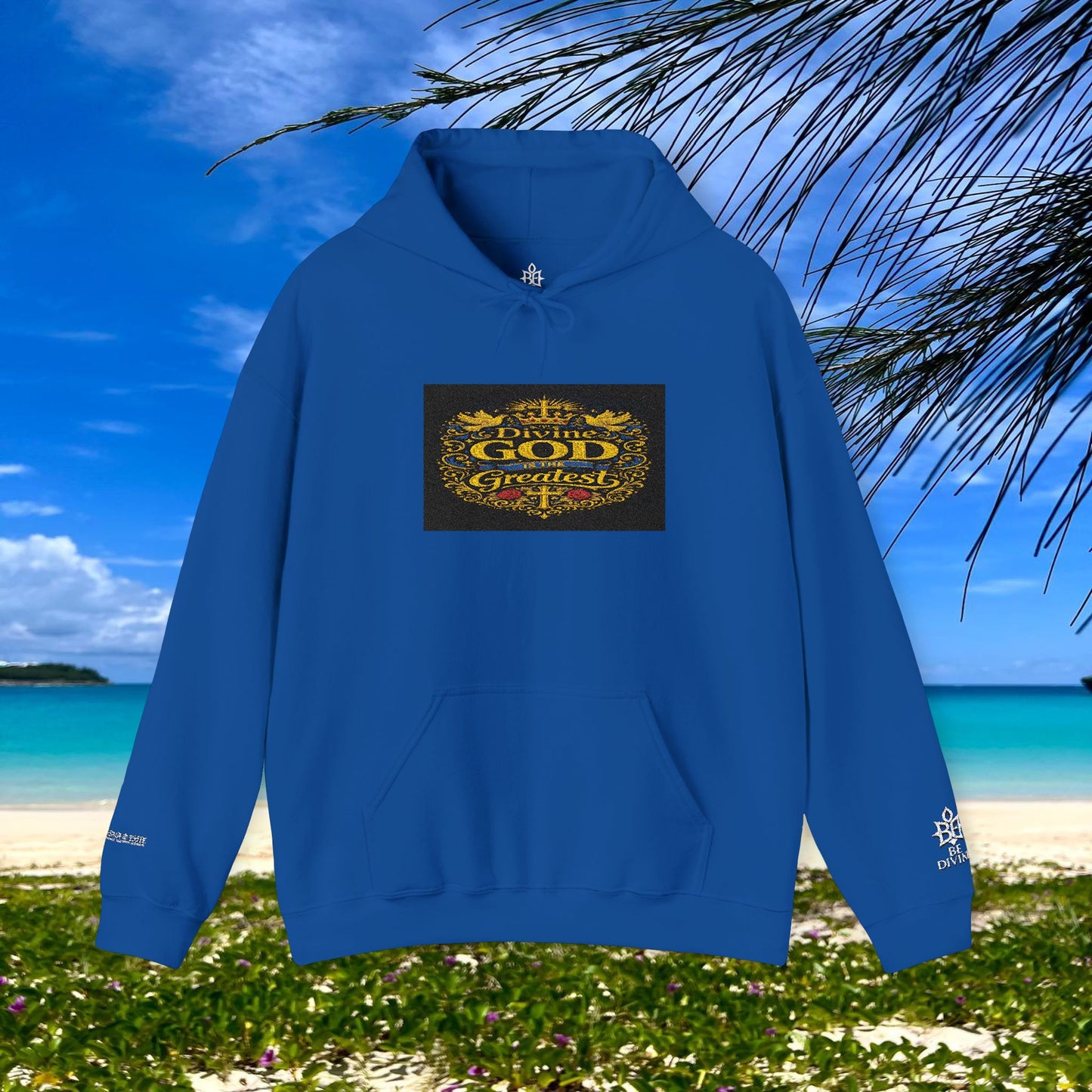 BE DIVINE™ “Divine God Is the Greatest” Embroidered Unisex Hoodie