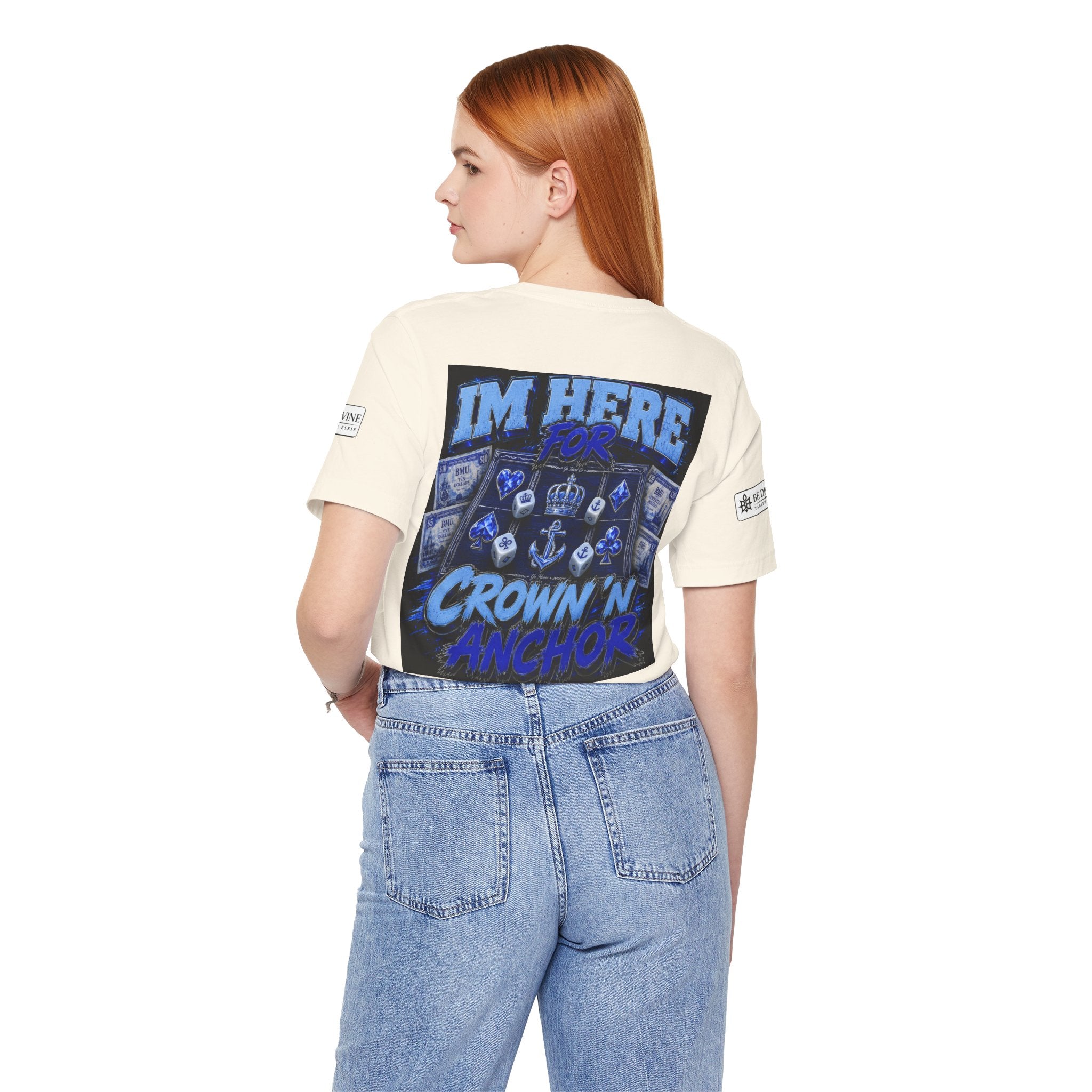 BE DIVINE™ Blue 'N Blue Heritage – I'm Here For Crown & Anchor Tee