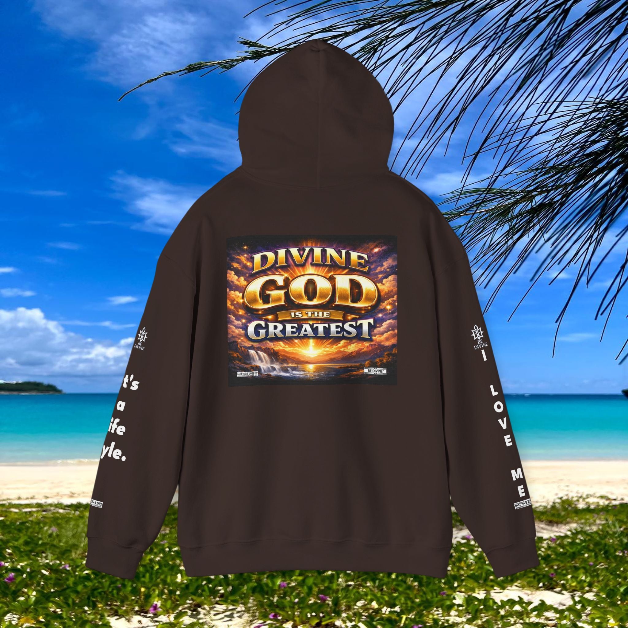 BE DIVINE™ Unisex Heavy Blend Hoodie – Divine God Is the Greatest Faith Statement Sweatshirt