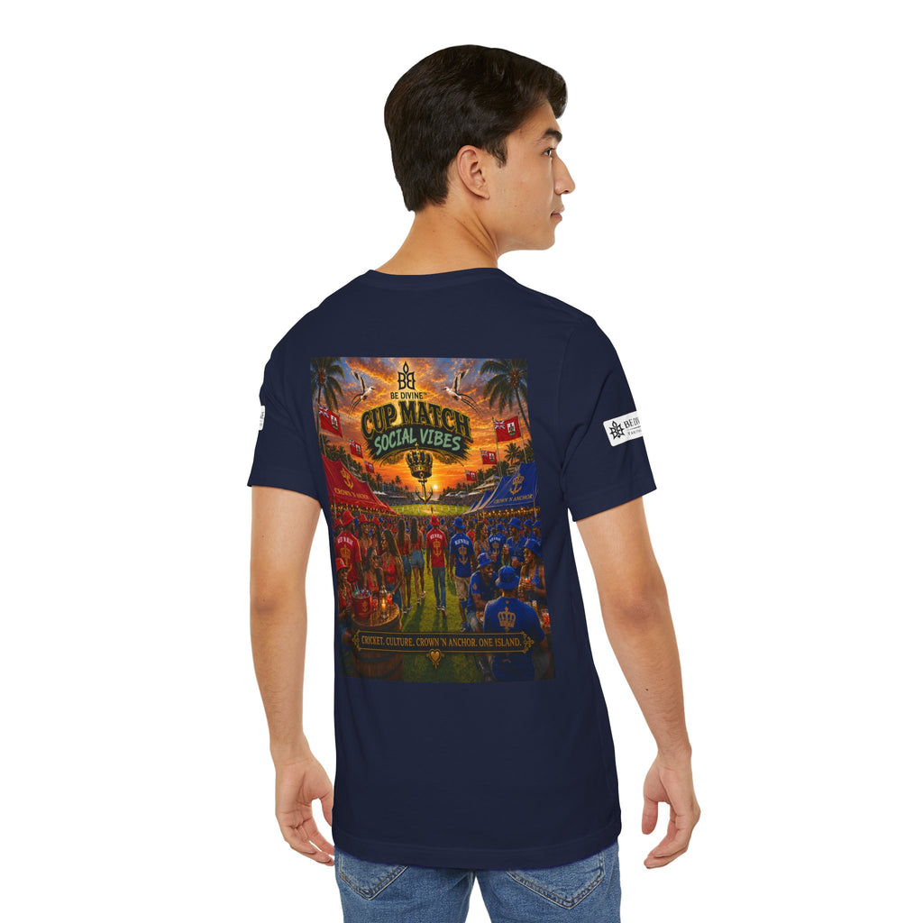 BE DIVINE™ Cup Match Social Vibes Tee – Crown 'N Anchor Edition