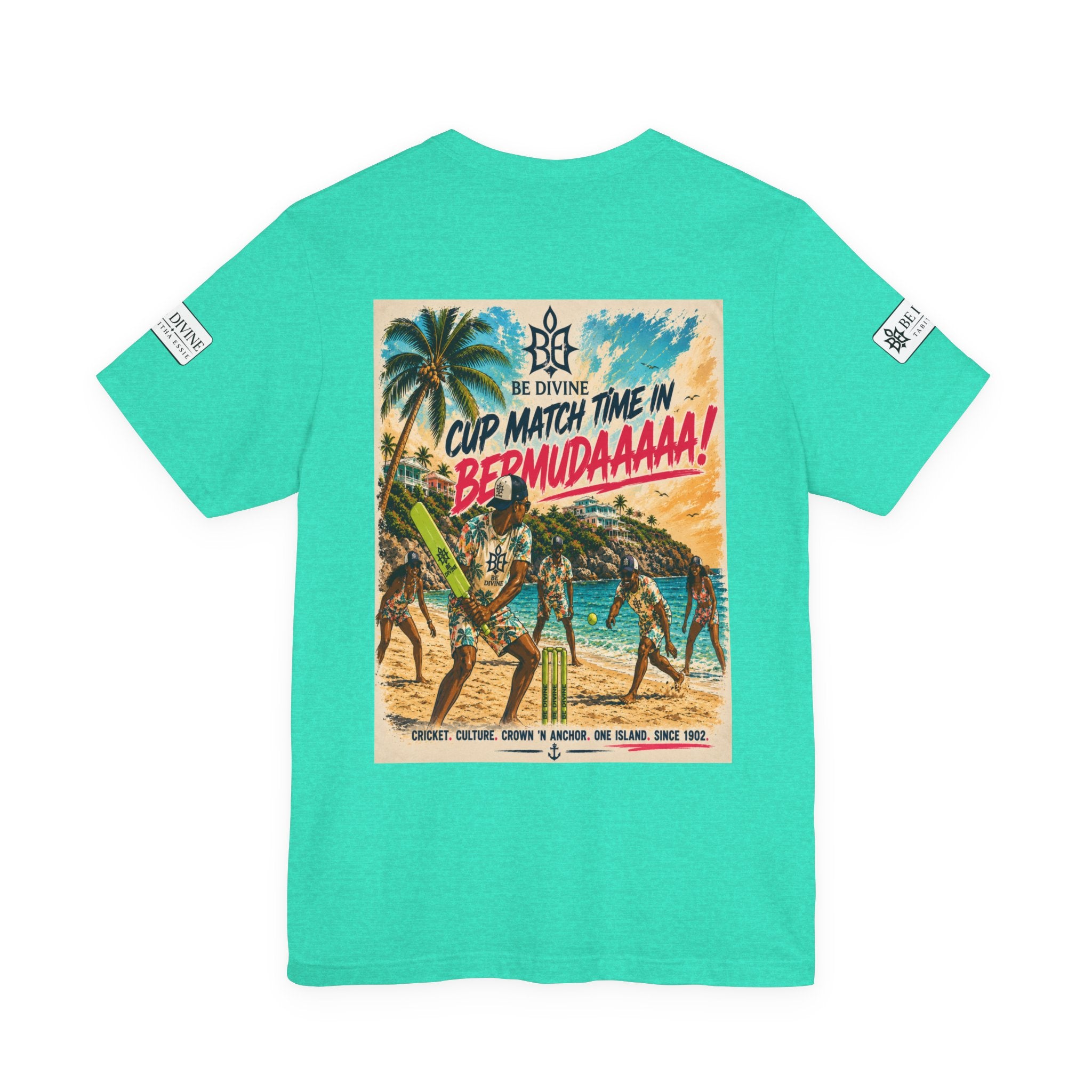 BE DIVINE™ Just Vibes Tee – Bermuda Cup Match Edition
