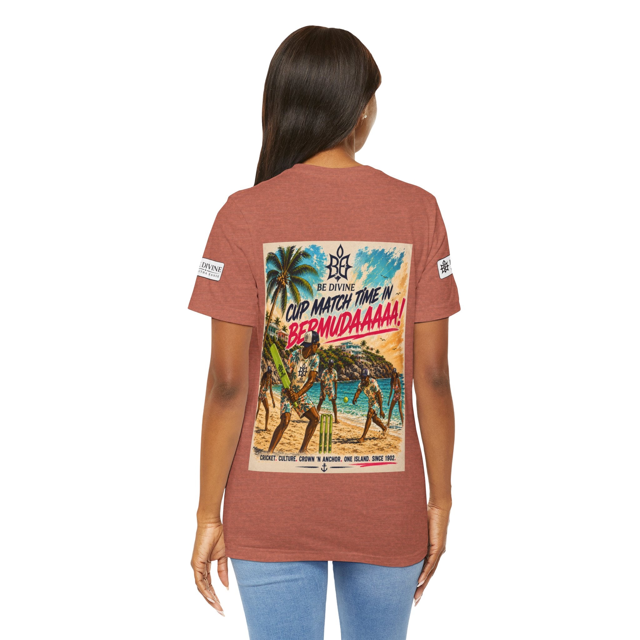BE DIVINE™ Just Vibes Tee – Bermuda Cup Match Edition
