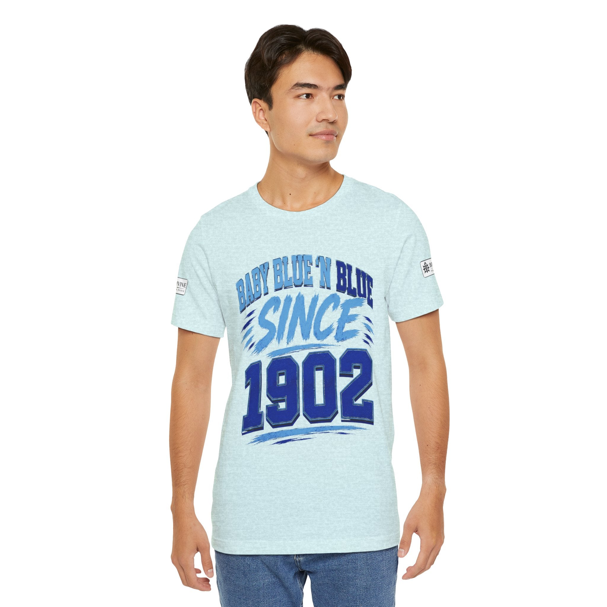 BE DIVINE™ Baby Blue 'N Blue Since 1902 Royalty Tee