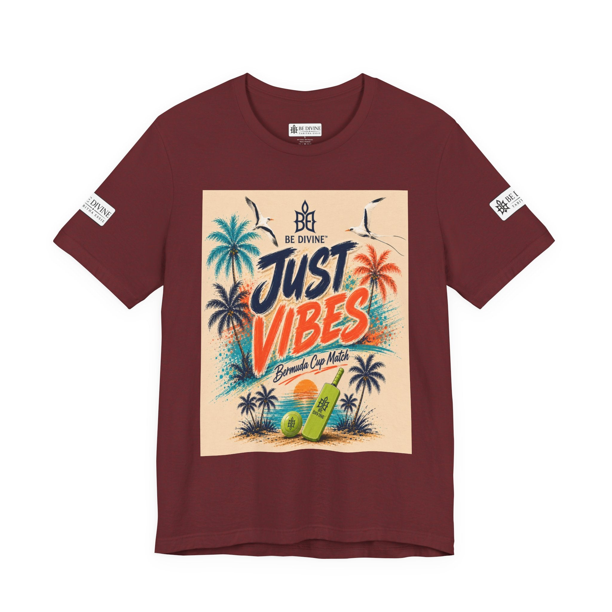 BE DIVINE™ Just Vibes Tee – Bermuda Cup Match Edition