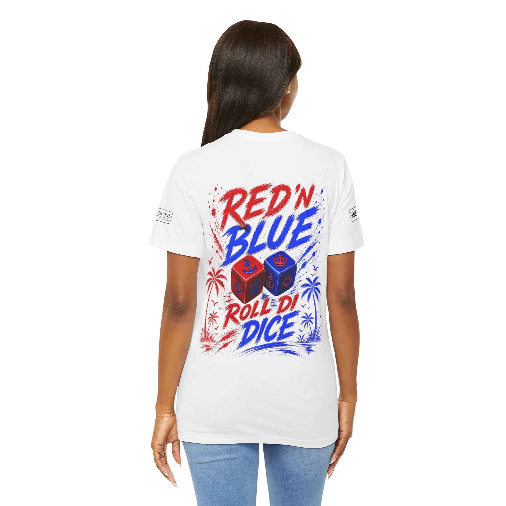 BE DIVINE™ Red ’N Blue Crown ’N Anchor Tee