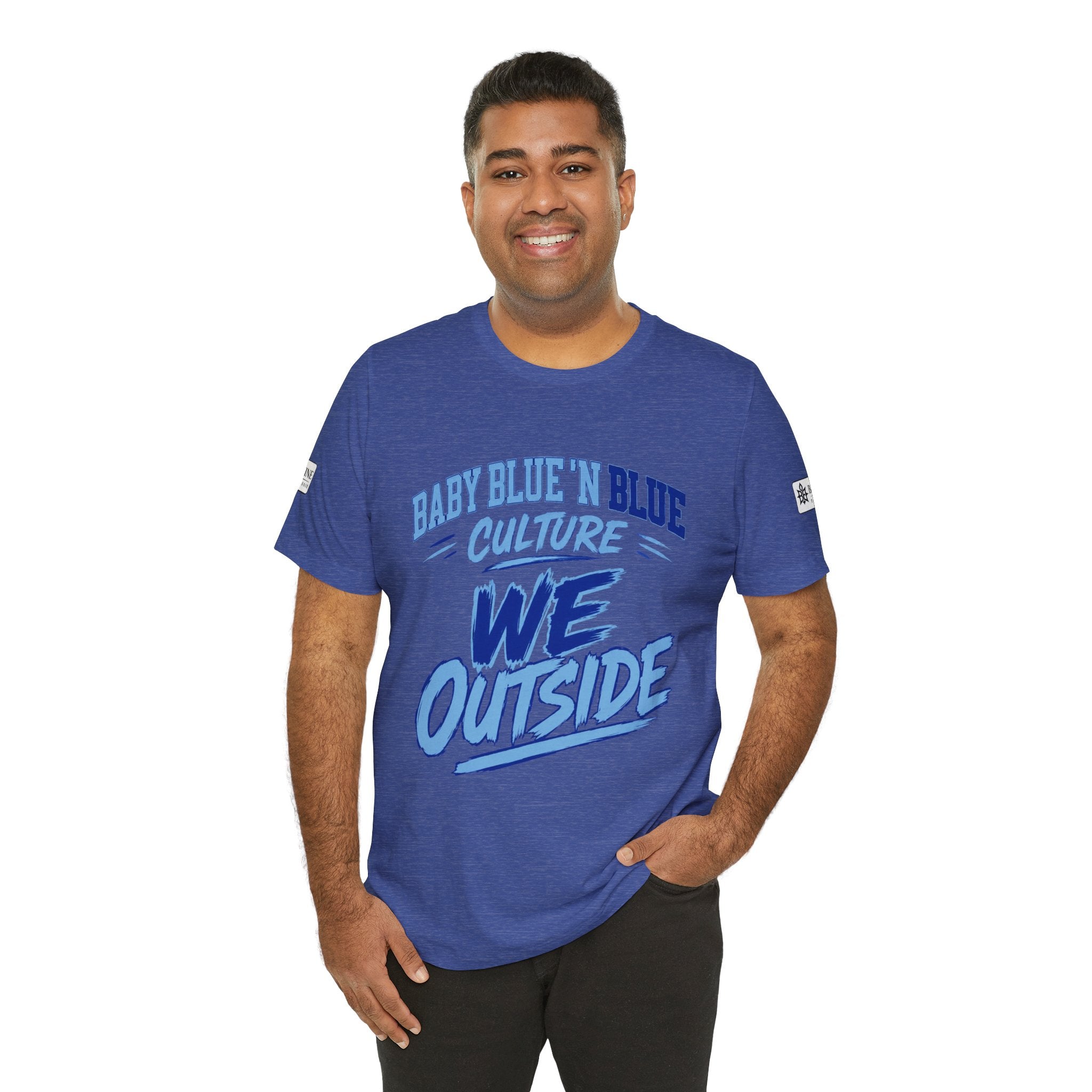 BE DIVINE™ Baby Blue 'N Blue Culture – We Outside Tee