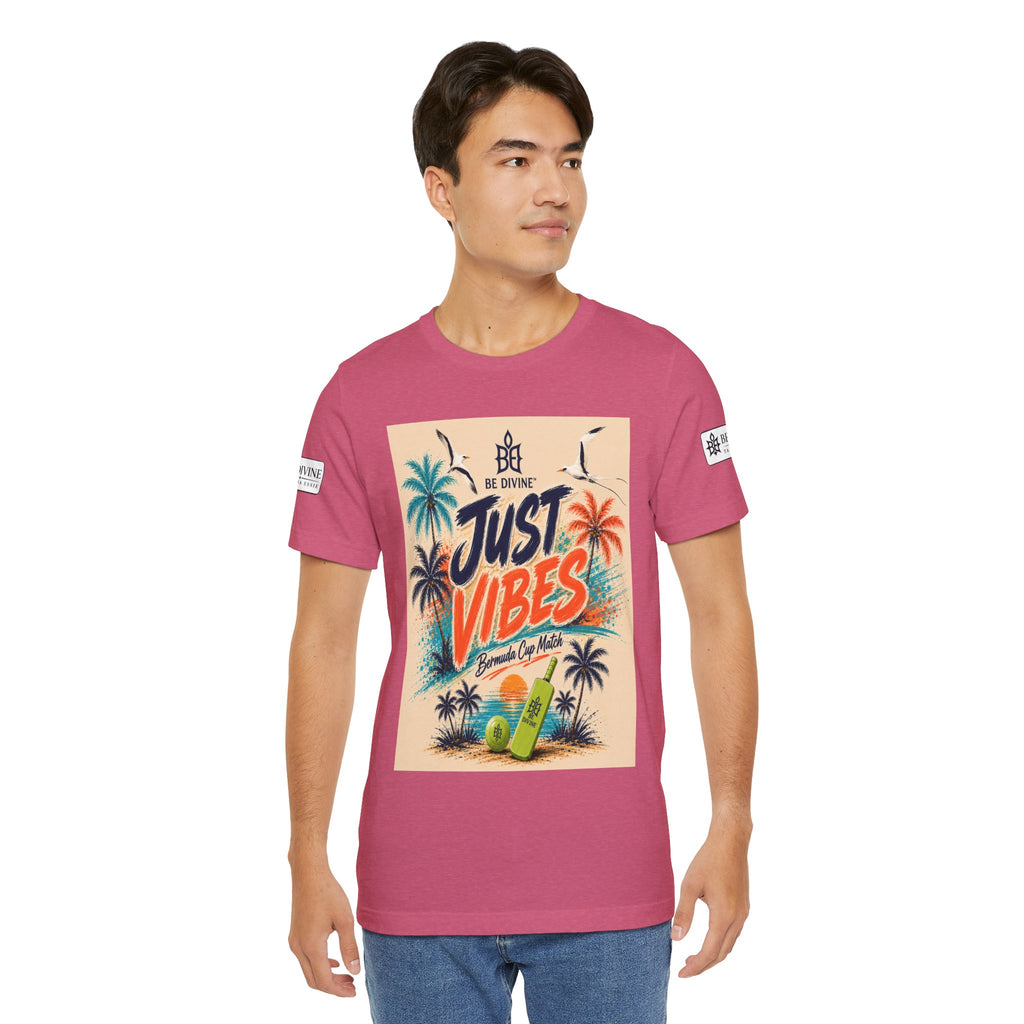 BE DIVINE™ Just Vibes Tee – Bermuda Cup Match Edition