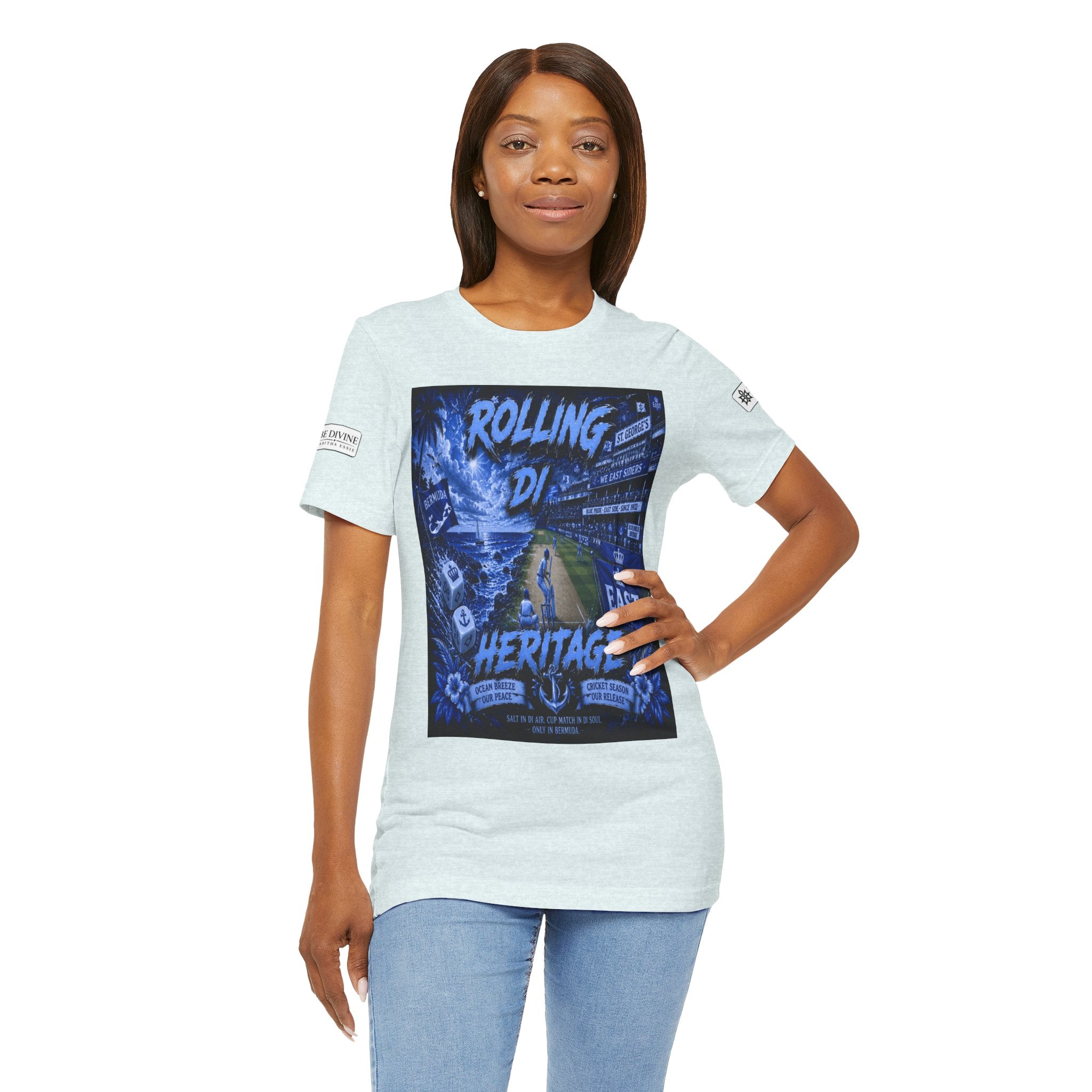 BE DIVINE™ Rolling Di Heritage – All I See Is Blue Vibes Heritage Tee