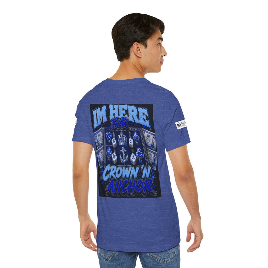 BE DIVINE™ Blue 'N Blue Heritage – I'm Here For Crown & Anchor Tee