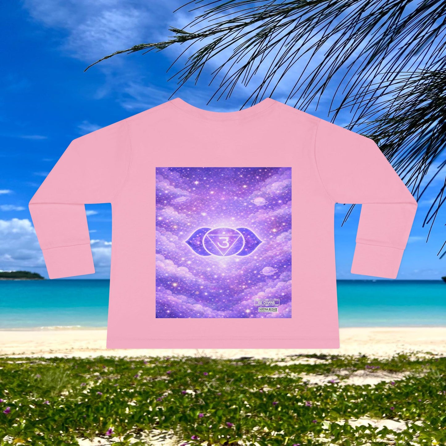 BE DIVINE™ Third Eye Chakra Toddler Long Sleeve Tee | Intuition & Inner Wisdom Shirt