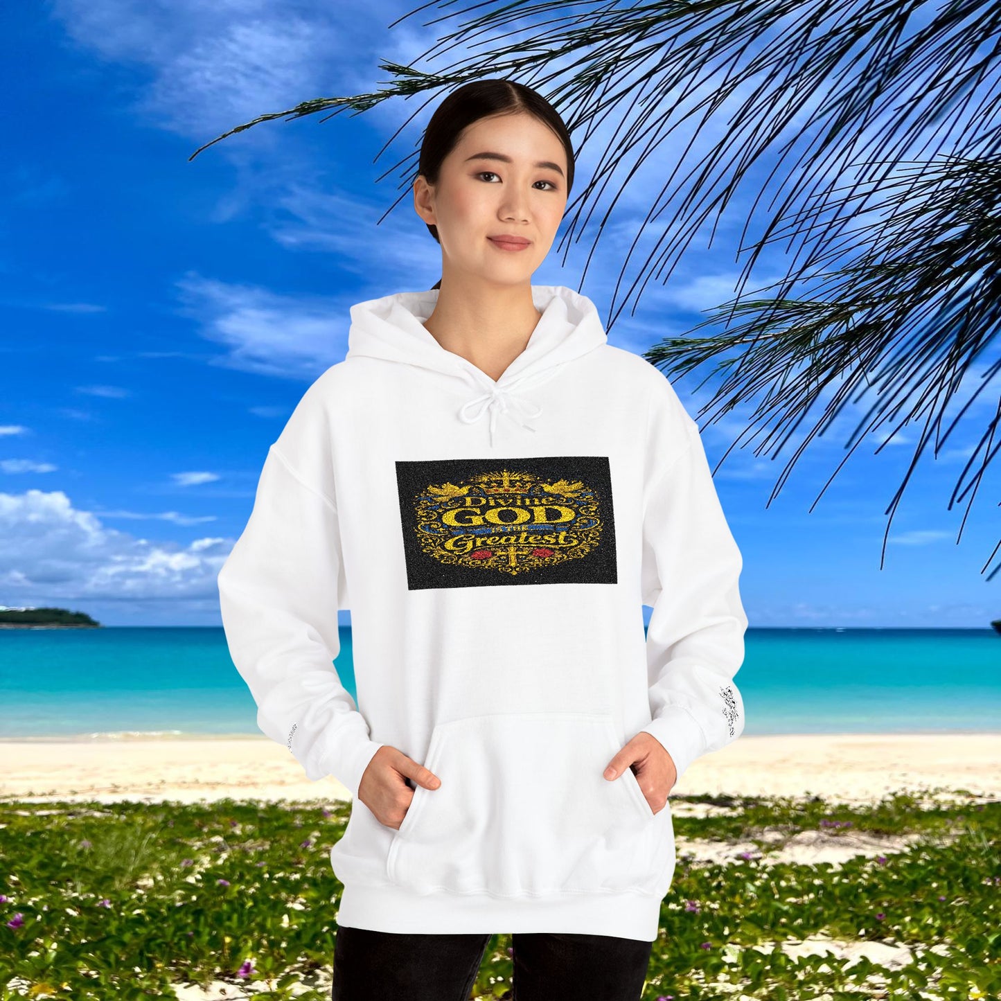 BE DIVINE™ “Divine God Is the Greatest” Embroidered Unisex Hoodie