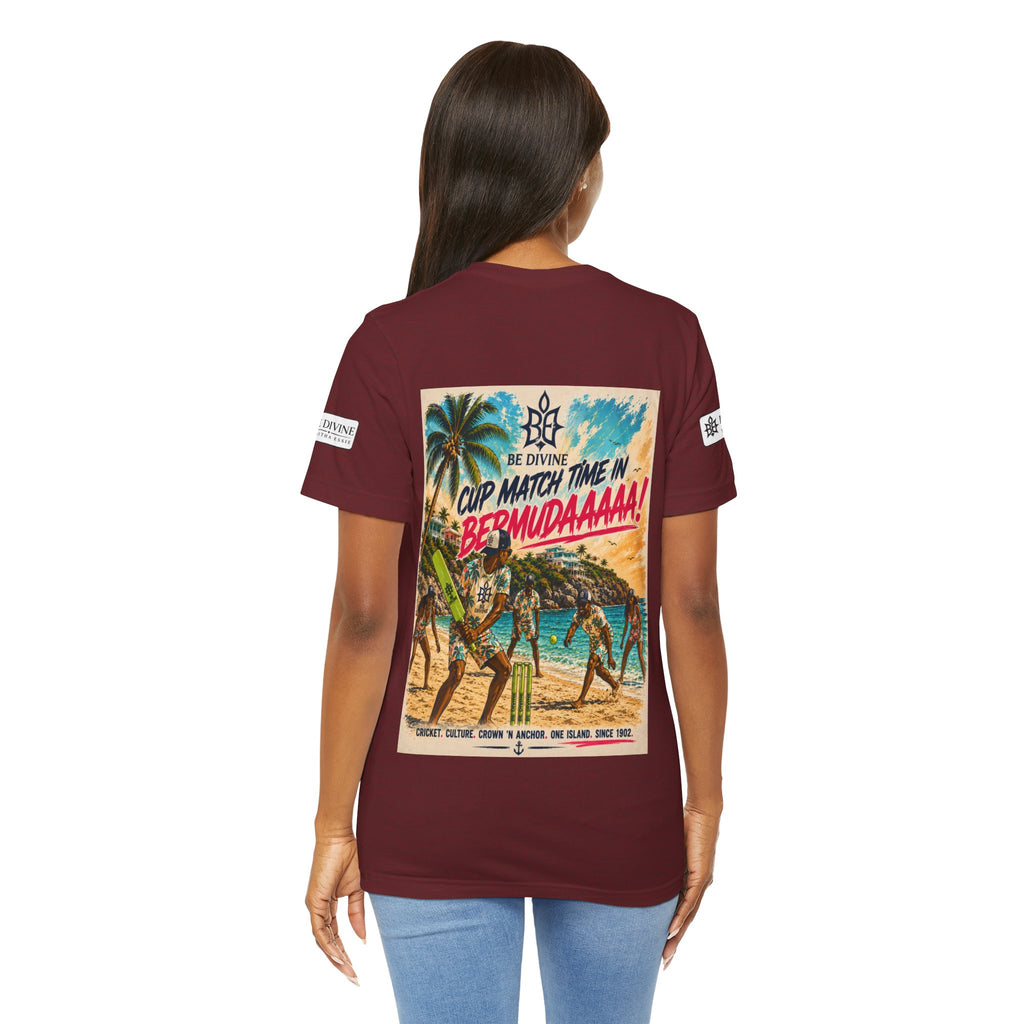 BE DIVINE™ Just Vibes Tee – Bermuda Cup Match Edition