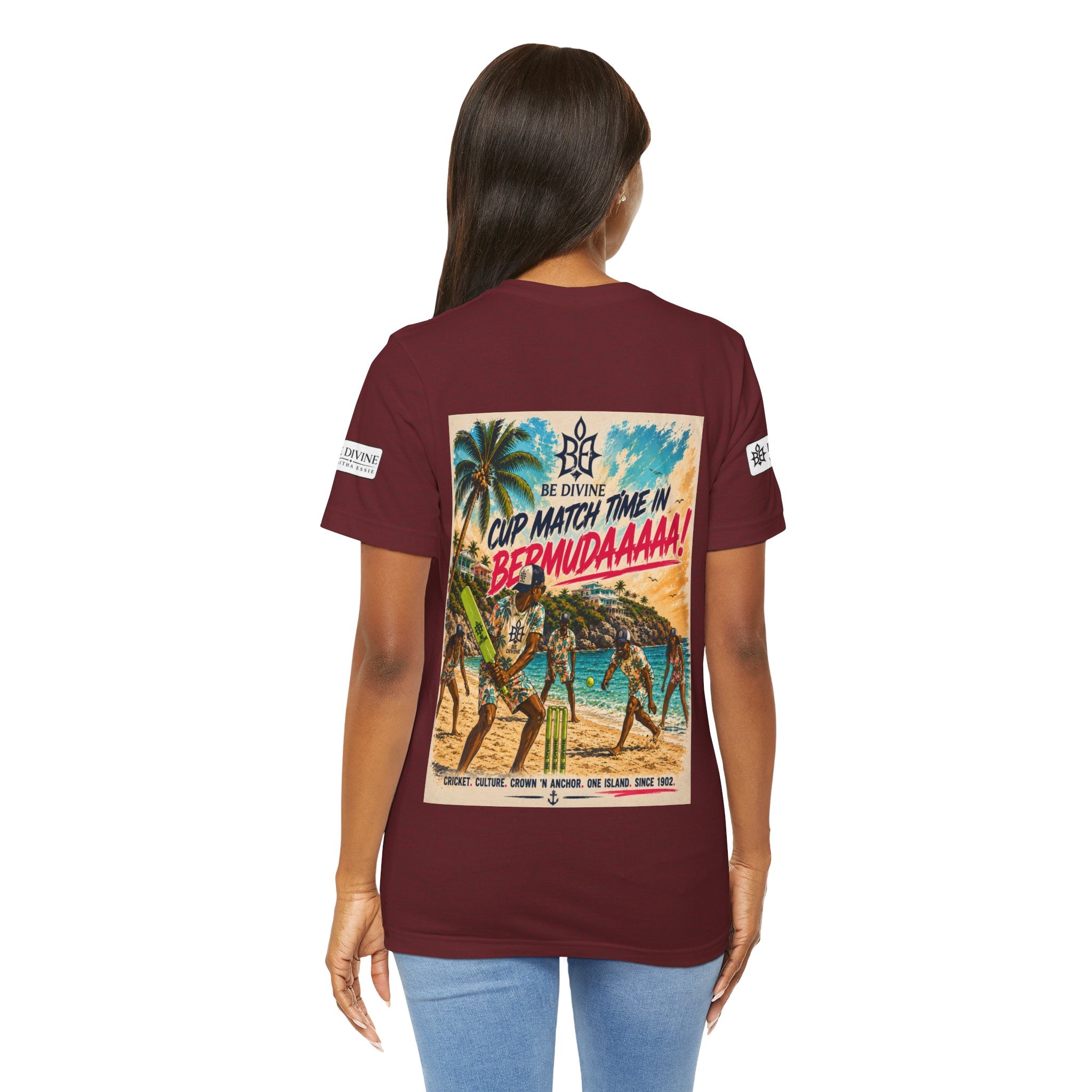 BE DIVINE™ Just Vibes Tee – Bermuda Cup Match Edition
