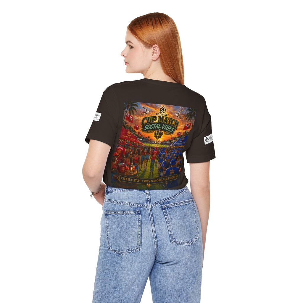 BE DIVINE™ Cup Match Social Vibes Tee – Crown 'N Anchor Edition