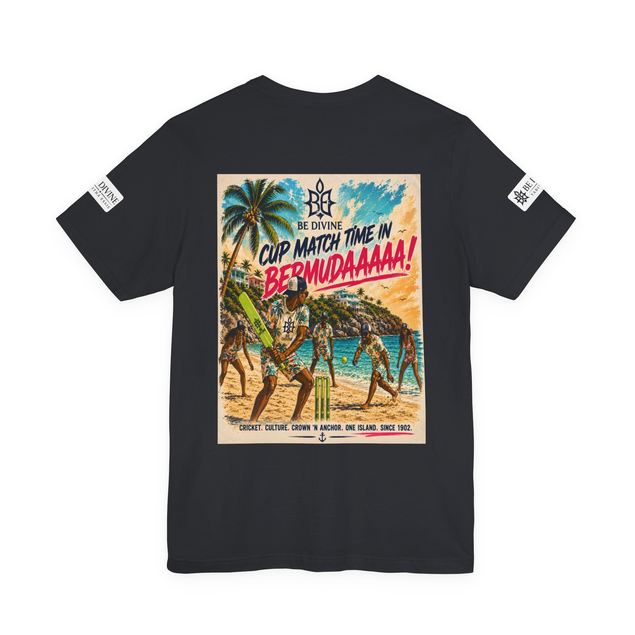 BE DIVINE™ Just Vibes Tee – Bermuda Cup Match Edition