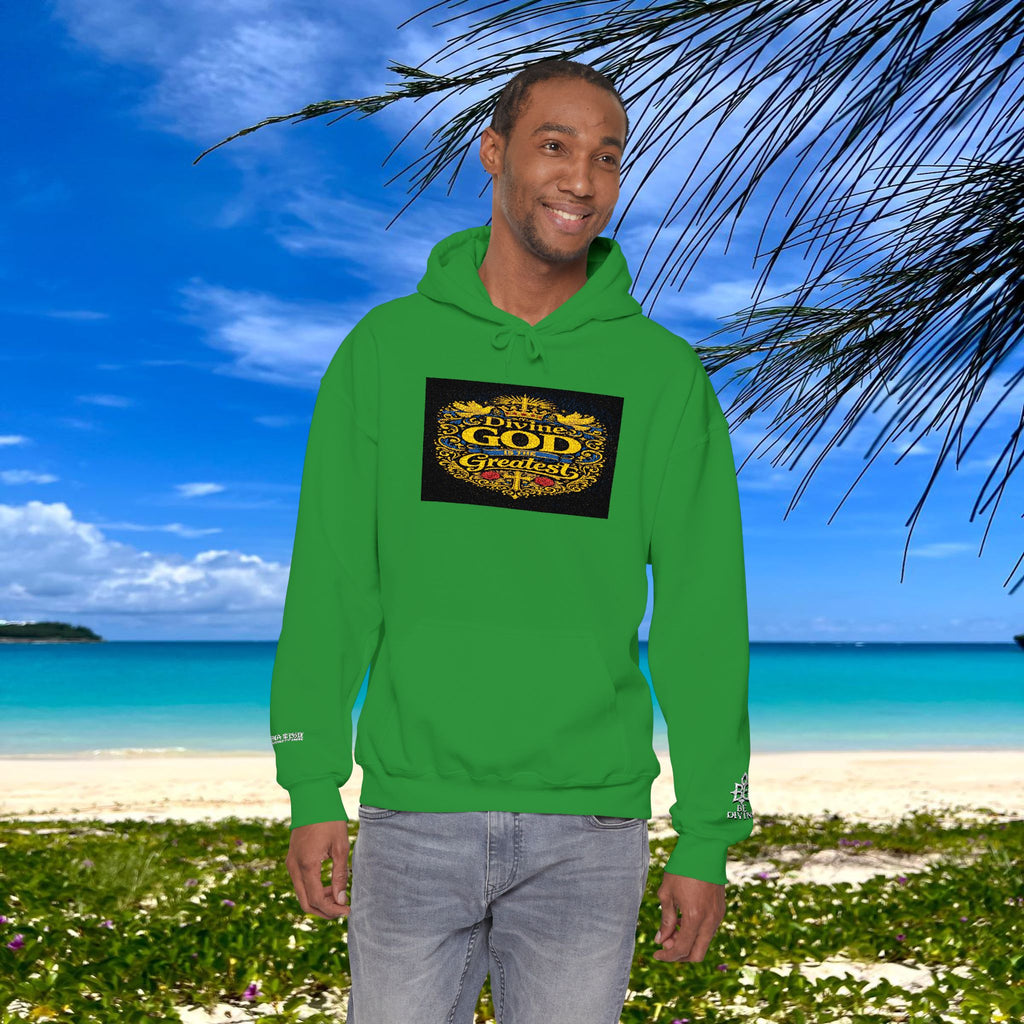 BE DIVINE™ “Divine God Is the Greatest” Embroidered Unisex Hoodie