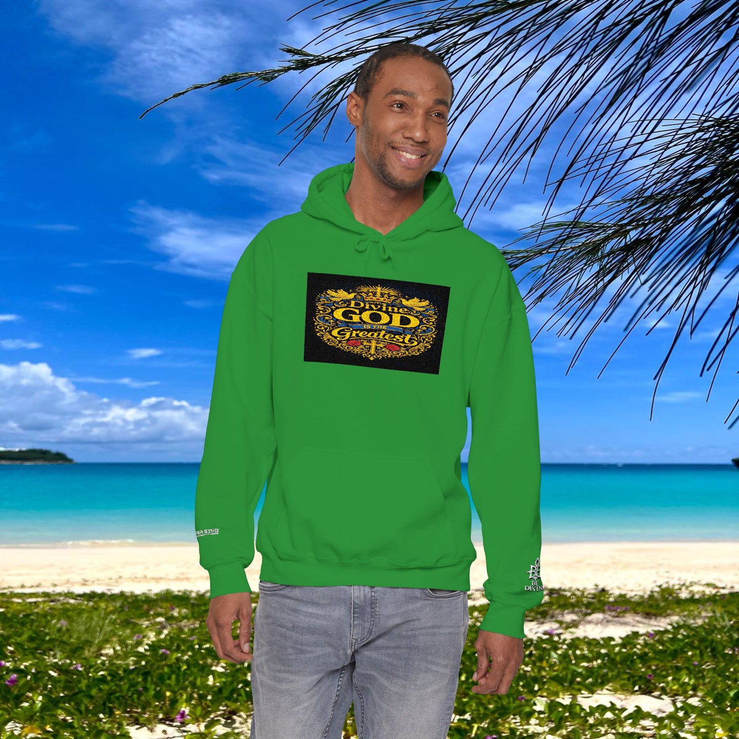 BE DIVINE™ “Divine God Is the Greatest” Embroidered Unisex Hoodie