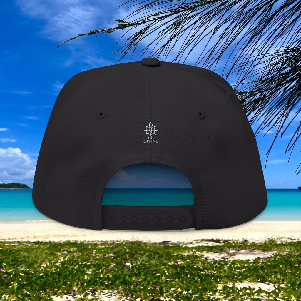 BE DIVINE™ Flat Bill Cap – Embroidered Signature