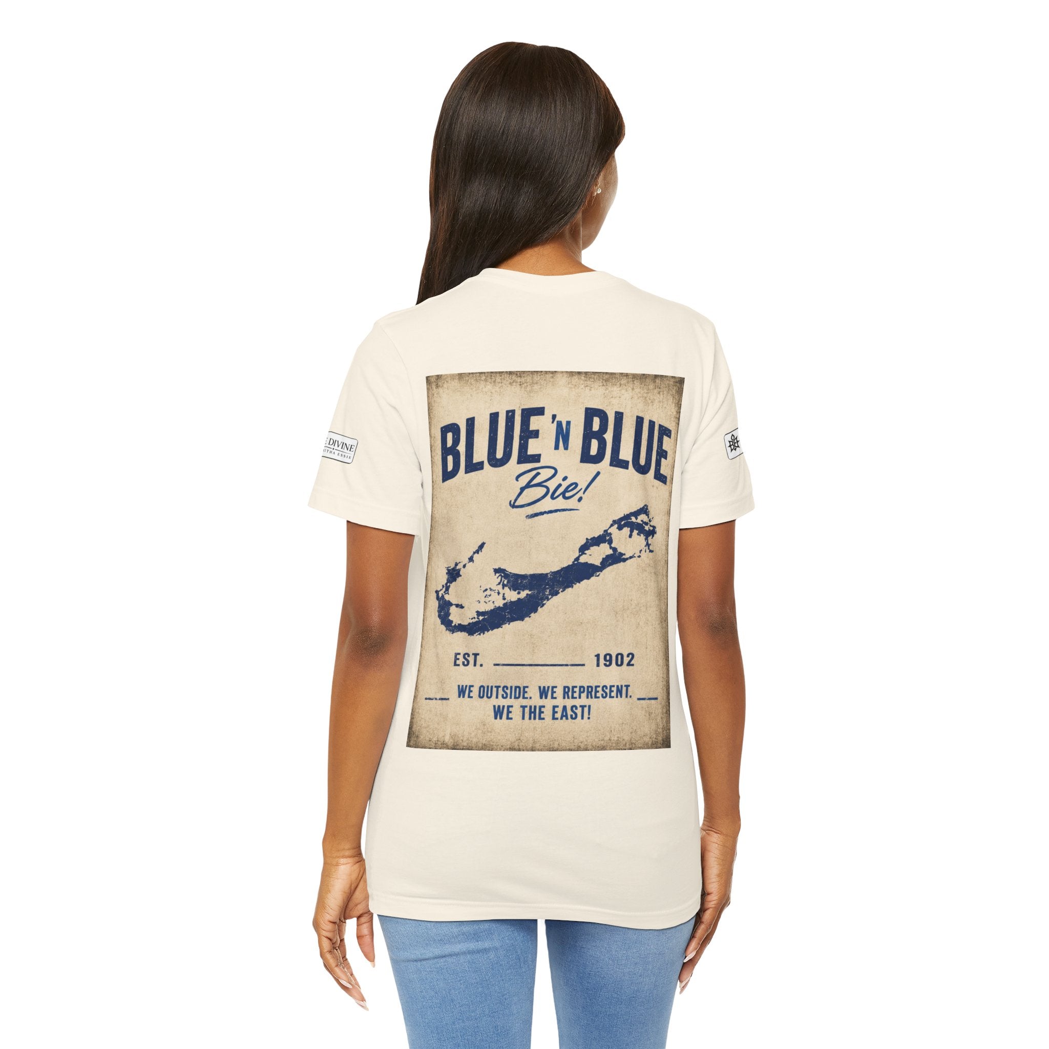 BE DIVINE™ Blue and Blue Bie! – East Side Heritage Collector Tee