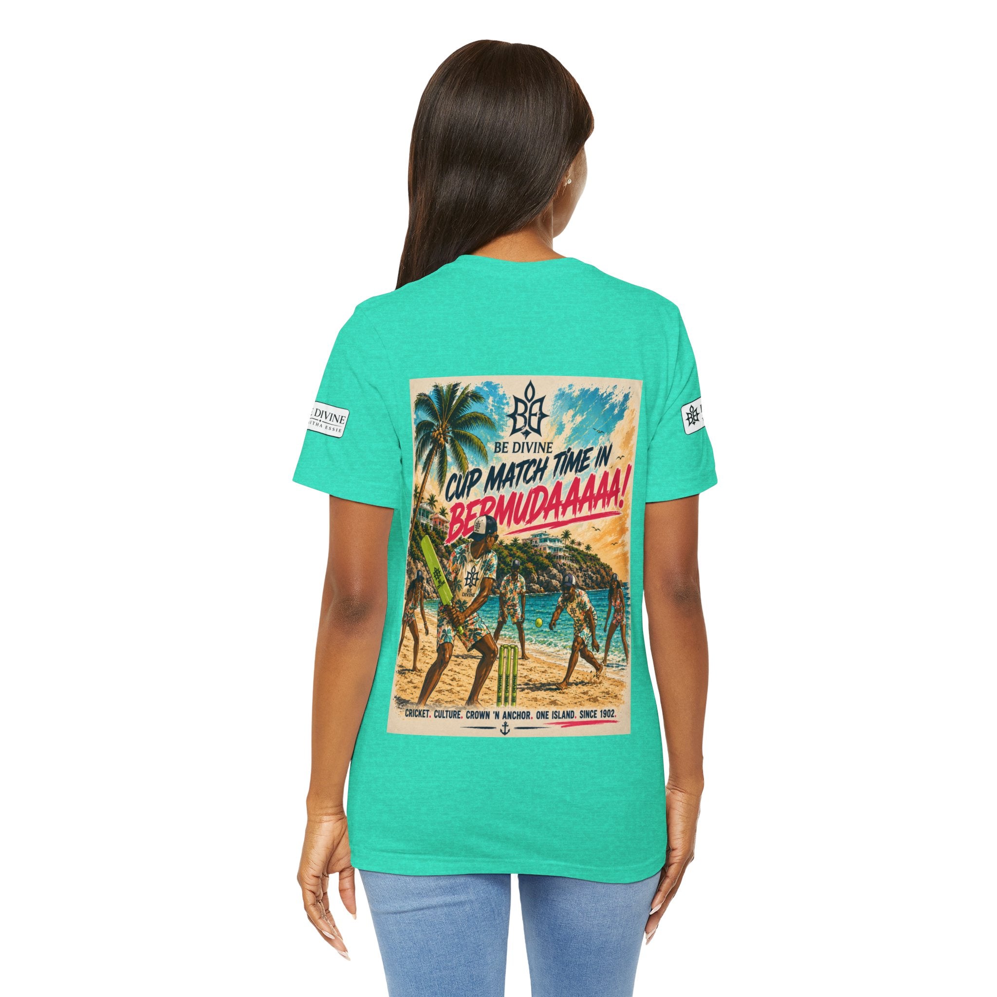 BE DIVINE™ Just Vibes Tee – Bermuda Cup Match Edition