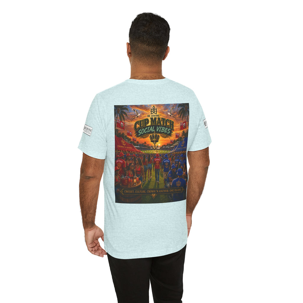 BE DIVINE™ Cup Match Social Vibes Tee – Crown 'N Anchor Edition