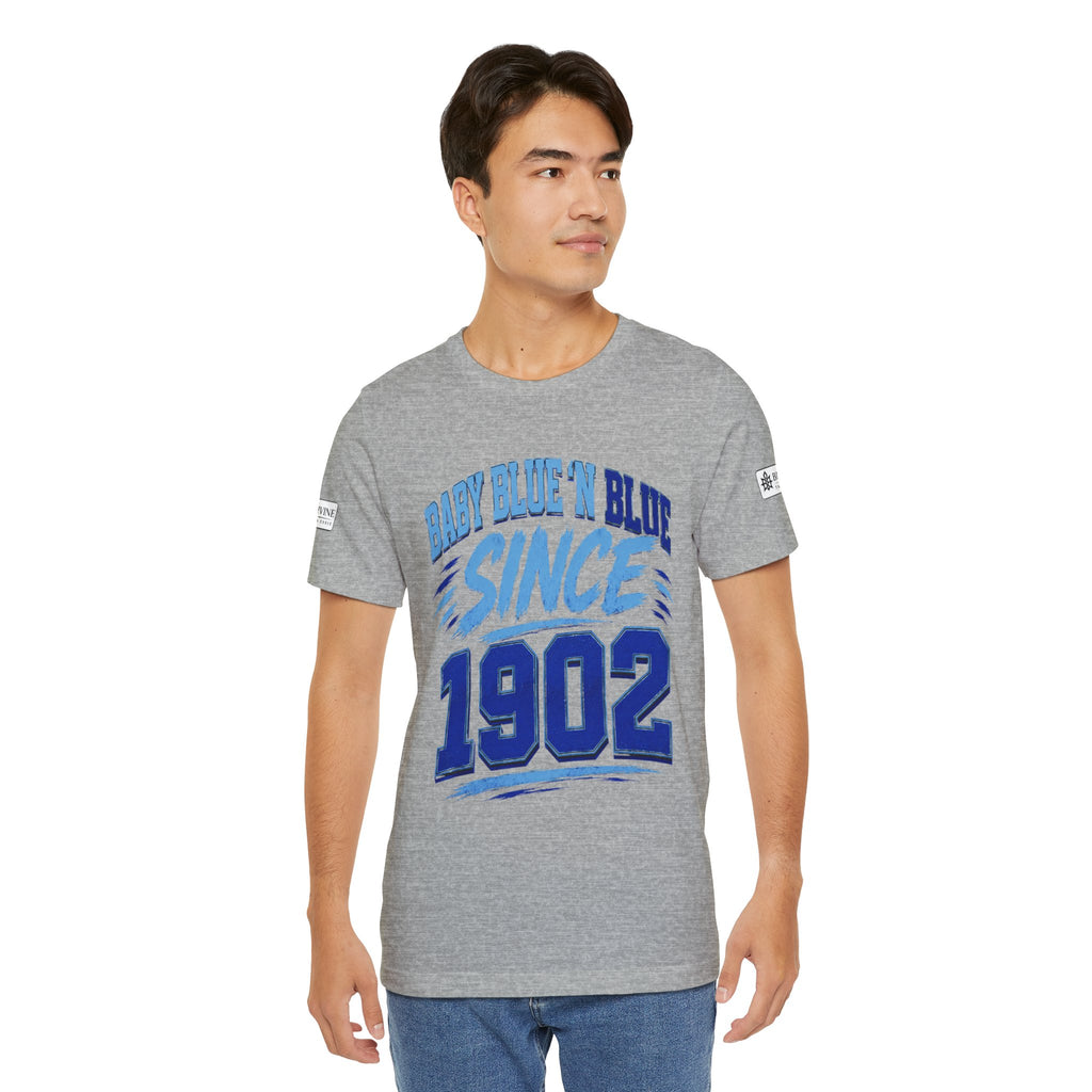 BE DIVINE™ Baby Blue 'N Blue Since 1902 Royalty Tee