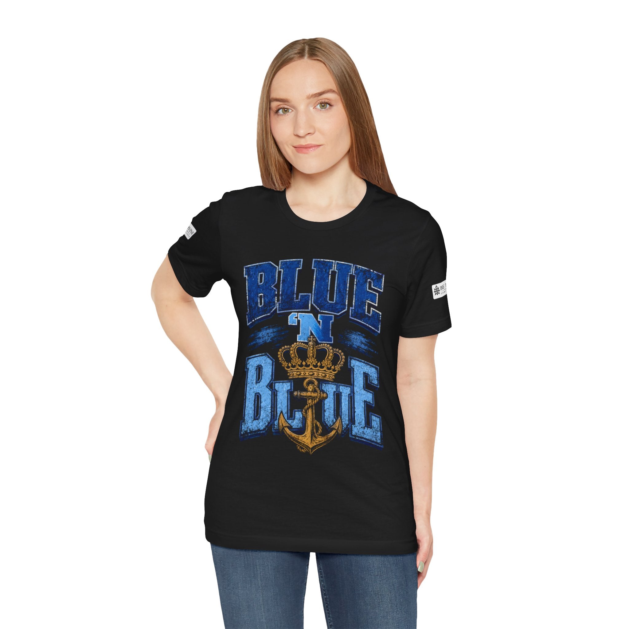 BE DIVINE™ BLUE 'N BLUE T-Shirt – Crown 'N Anchor Edition