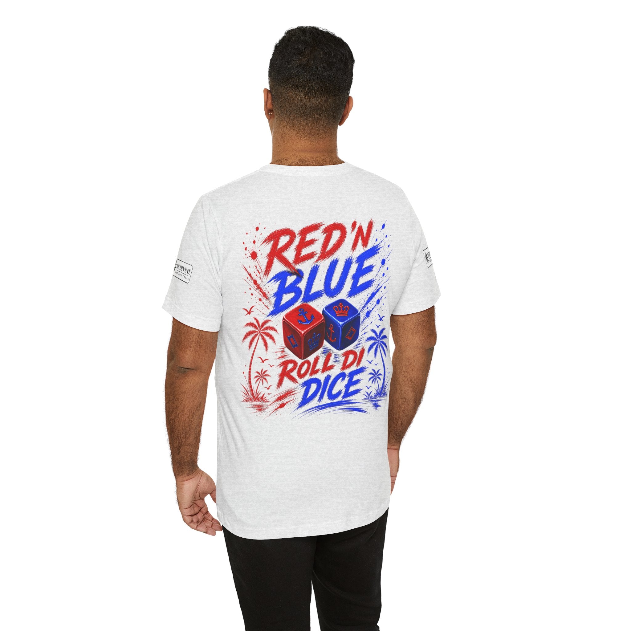 BE DIVINE™ Red ’N Blue Crown ’N Anchor Tee