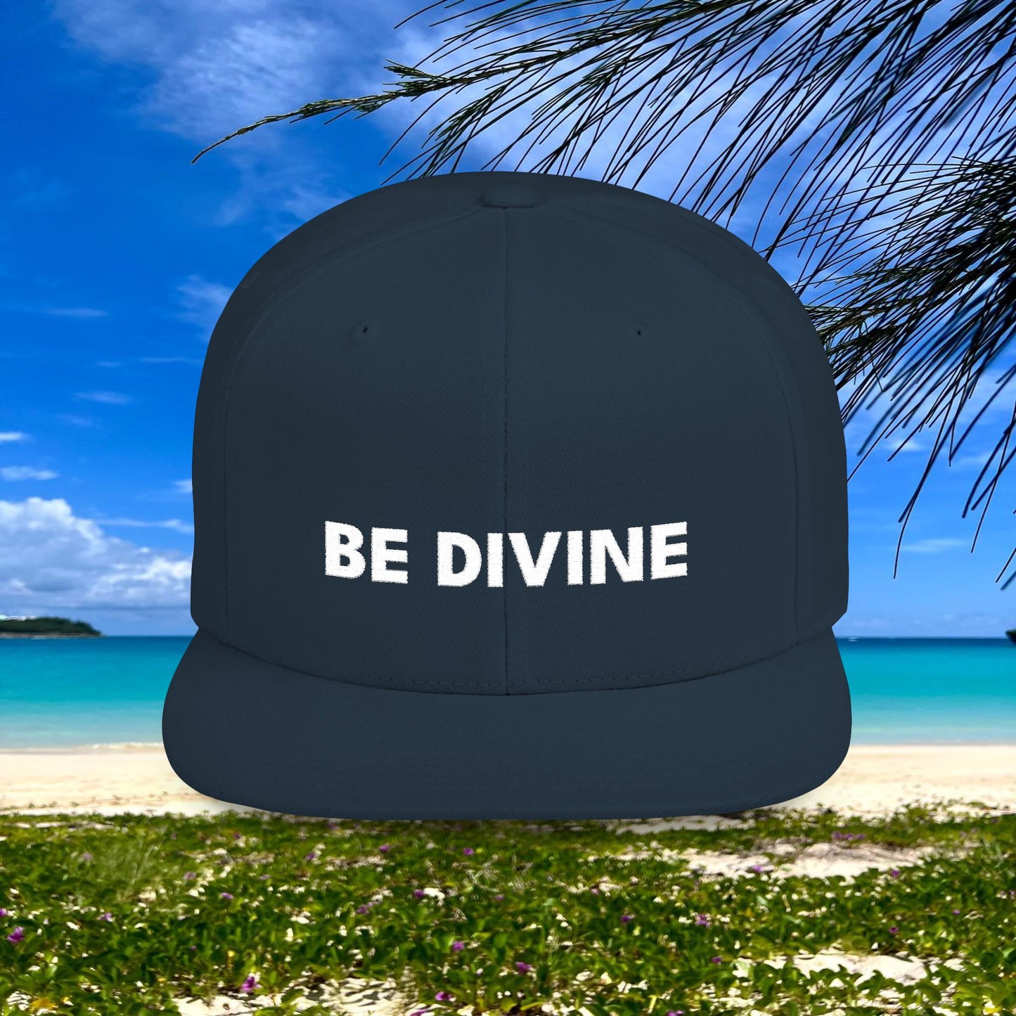 BE DIVINE™ Premium Snapback – White Text Edition