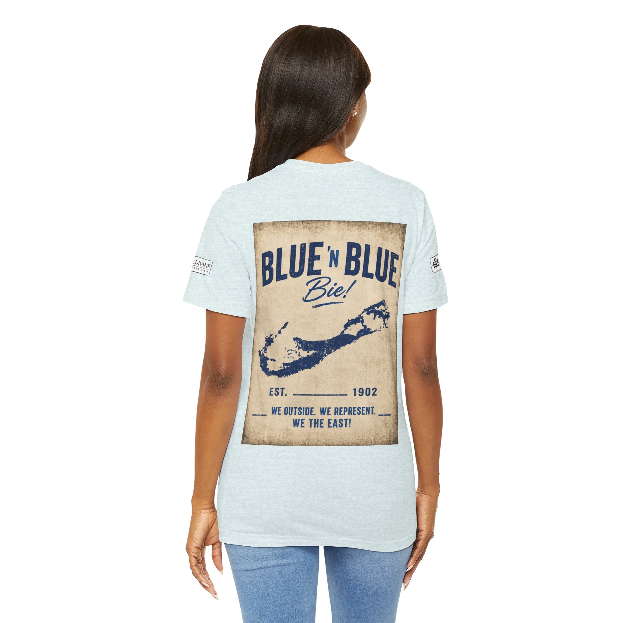 BE DIVINE™ Blue and Blue Bie! – East Side Heritage Collector Tee