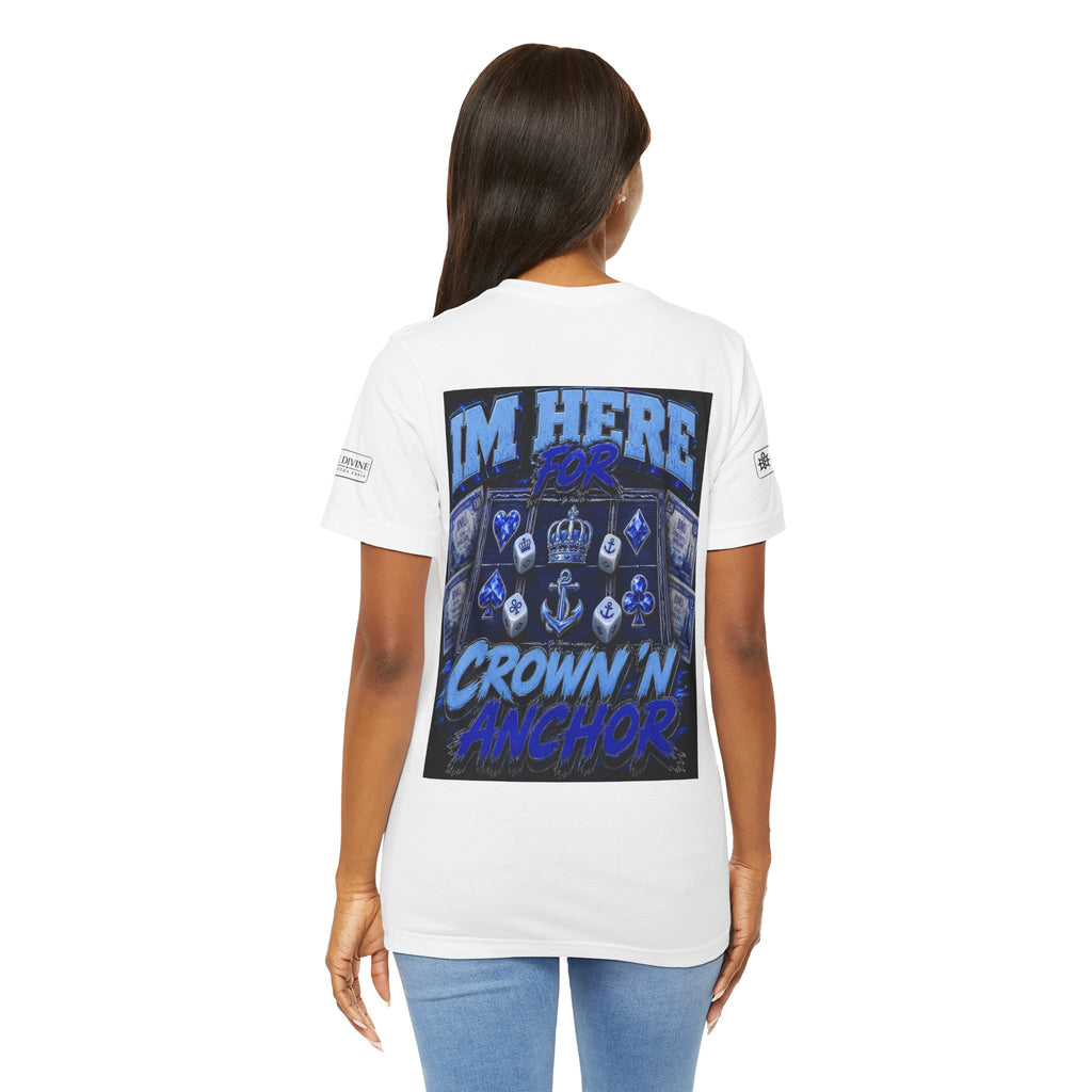 BE DIVINE™ Blue 'N Blue Heritage – I'm Here For Crown & Anchor Tee