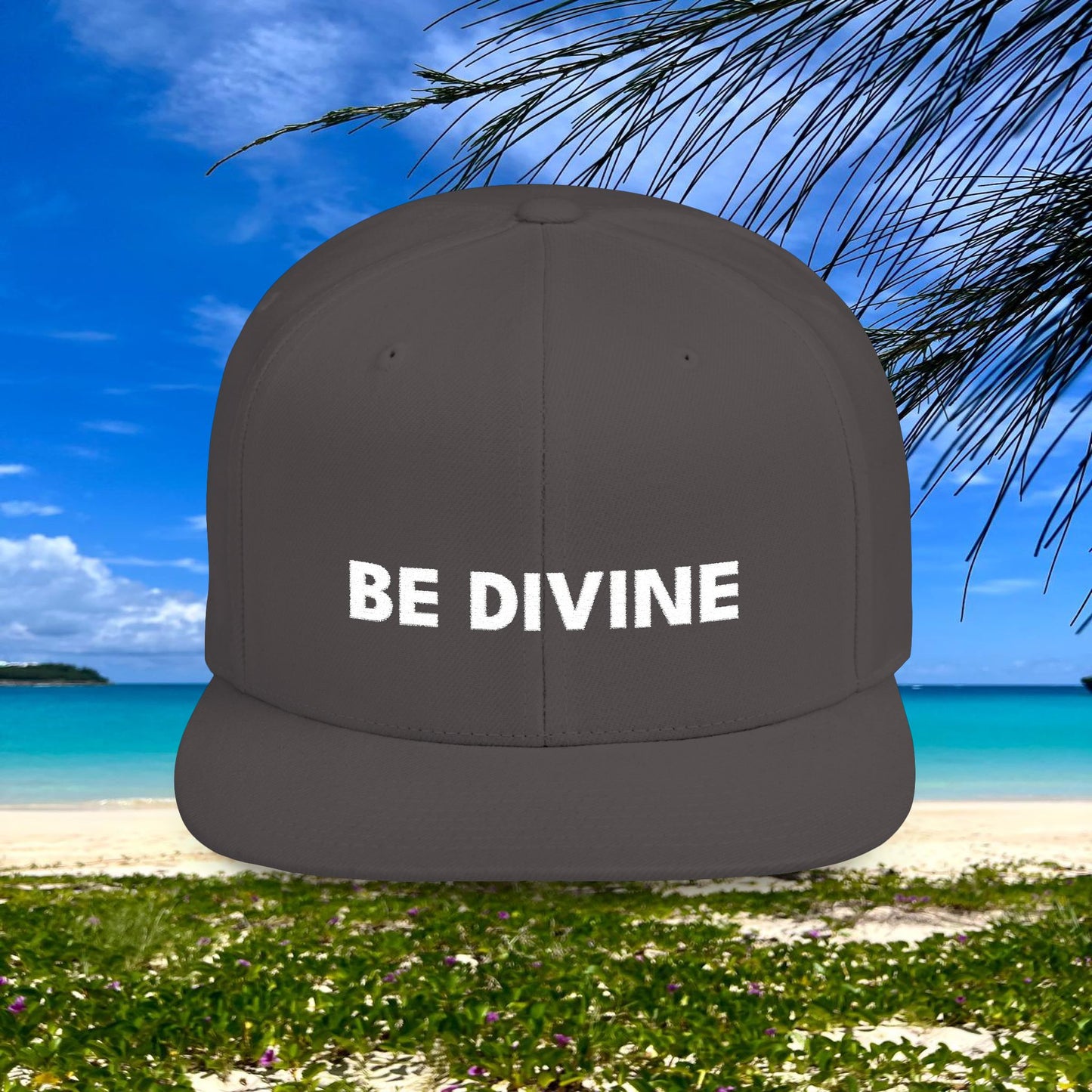 BE DIVINE™ Premium Snapback – White Text Edition