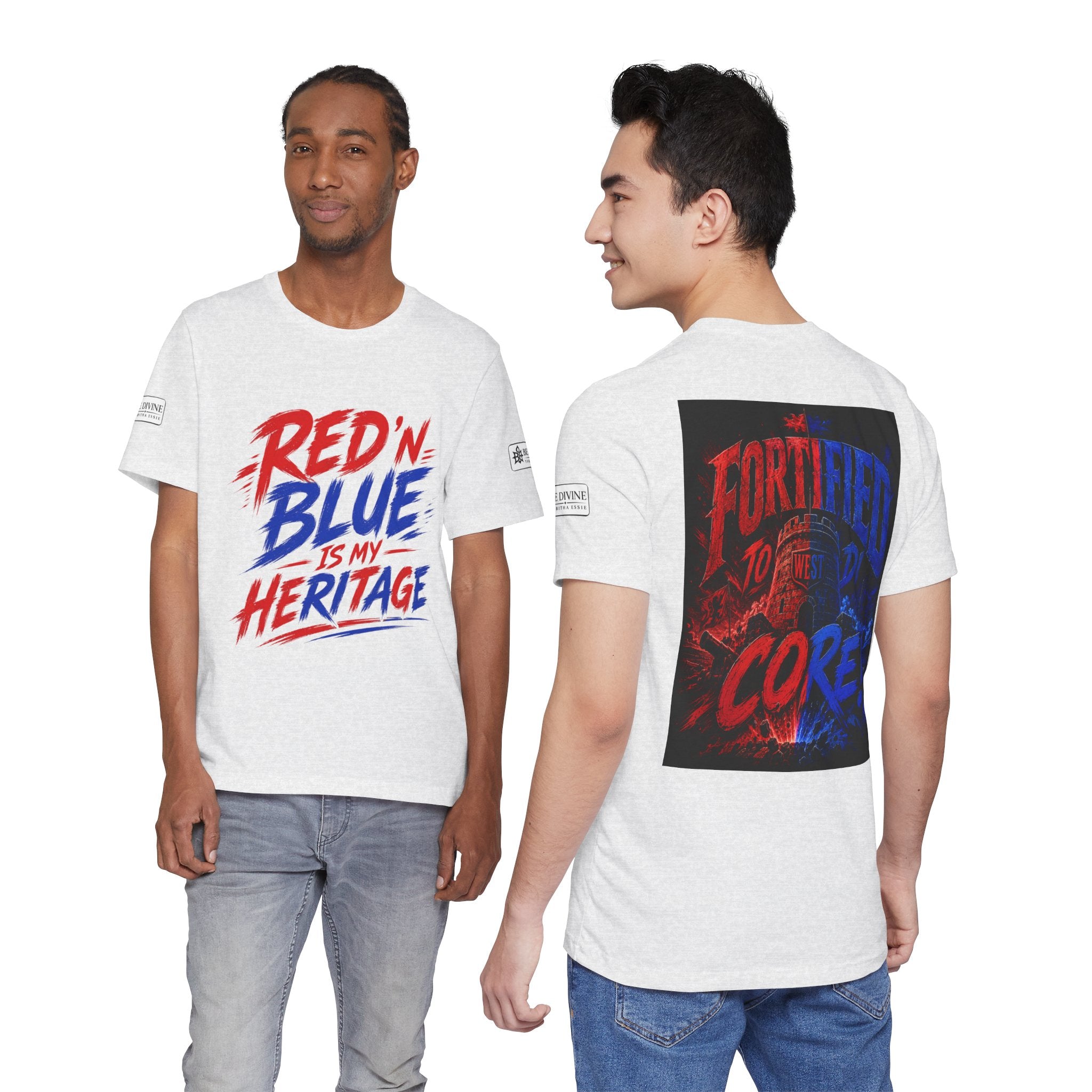 BE DIVINE™ Red ’N Blue Heritage Tee