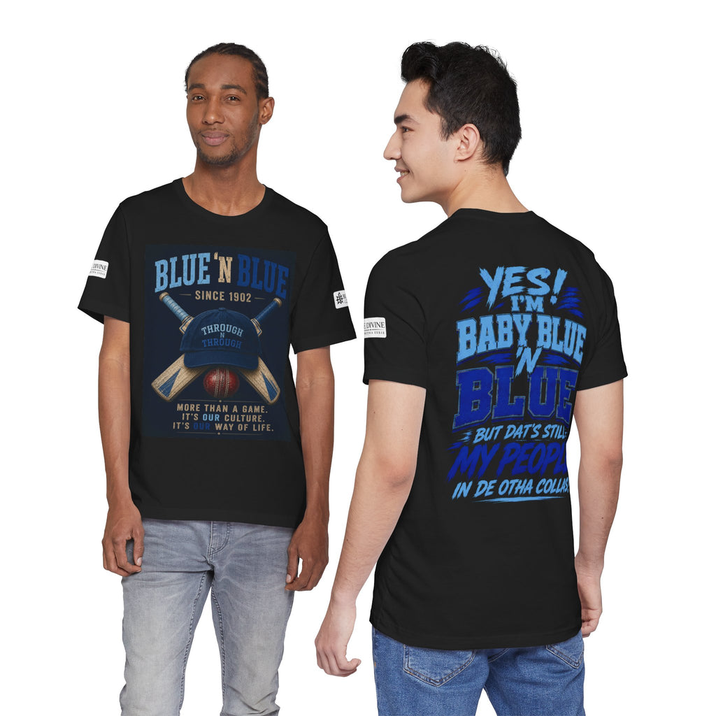 BE DIVINE™ Blue 'N Blue Since 1902 – Through 'N Through Heritage Tee