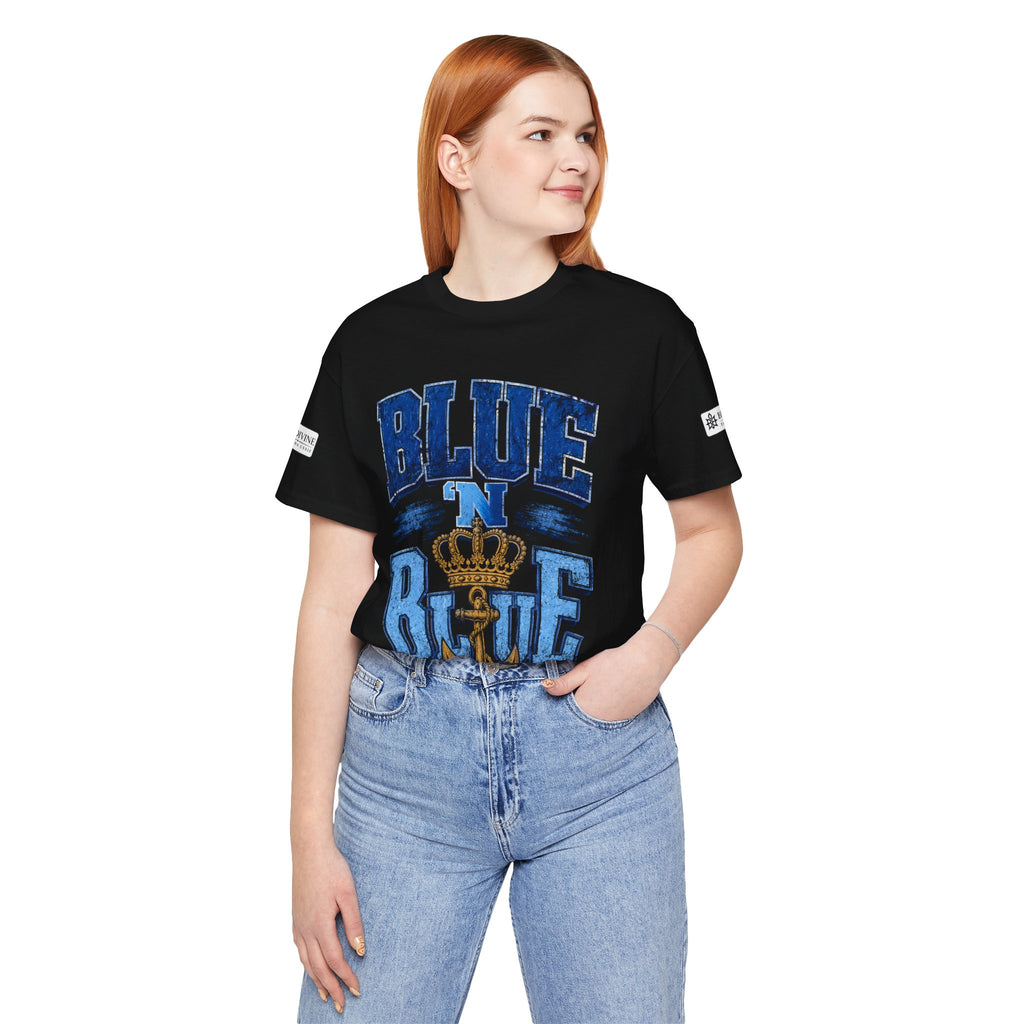 BE DIVINE™ BLUE 'N BLUE T-Shirt – Crown 'N Anchor Edition