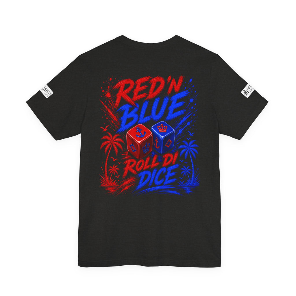 BE DIVINE™ Red ’N Blue Crown ’N Anchor Tee