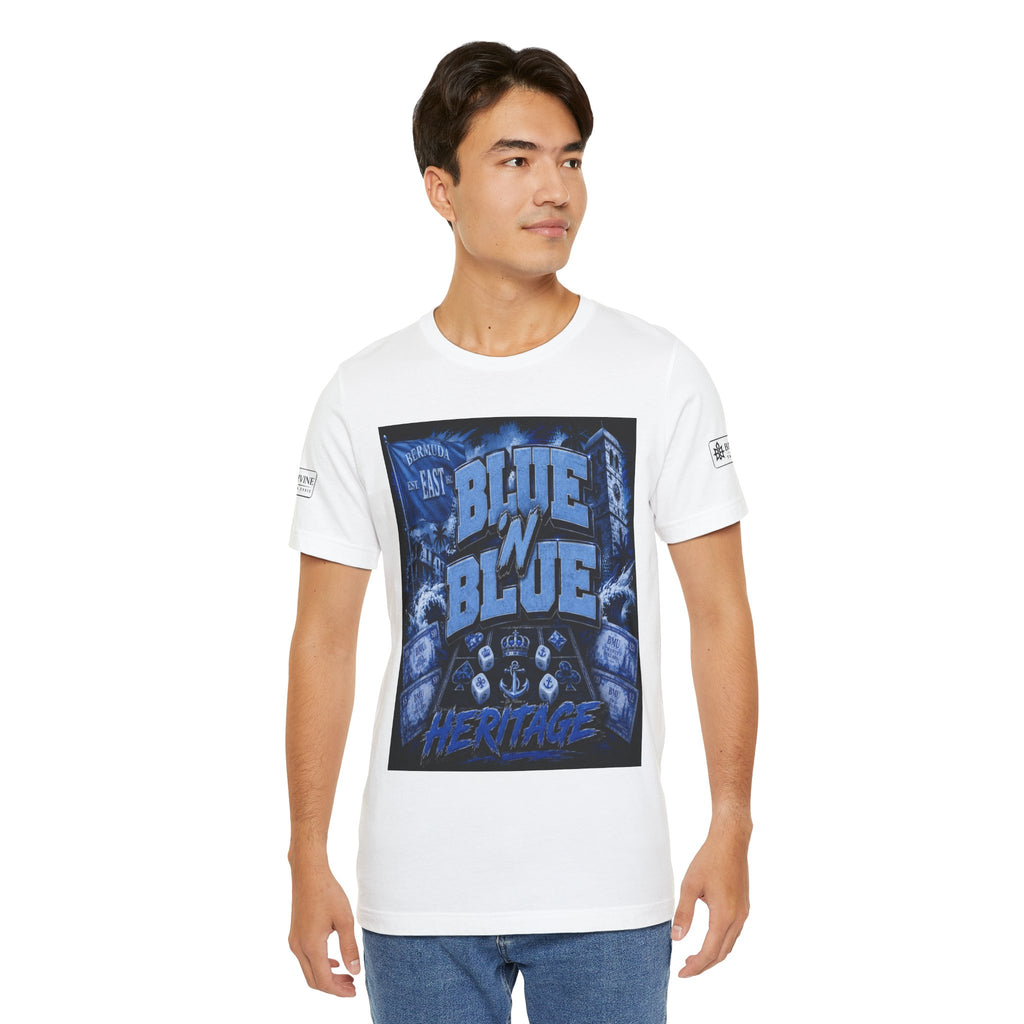 BE DIVINE™ Blue 'N Blue Heritage – I'm Here For Crown & Anchor Tee