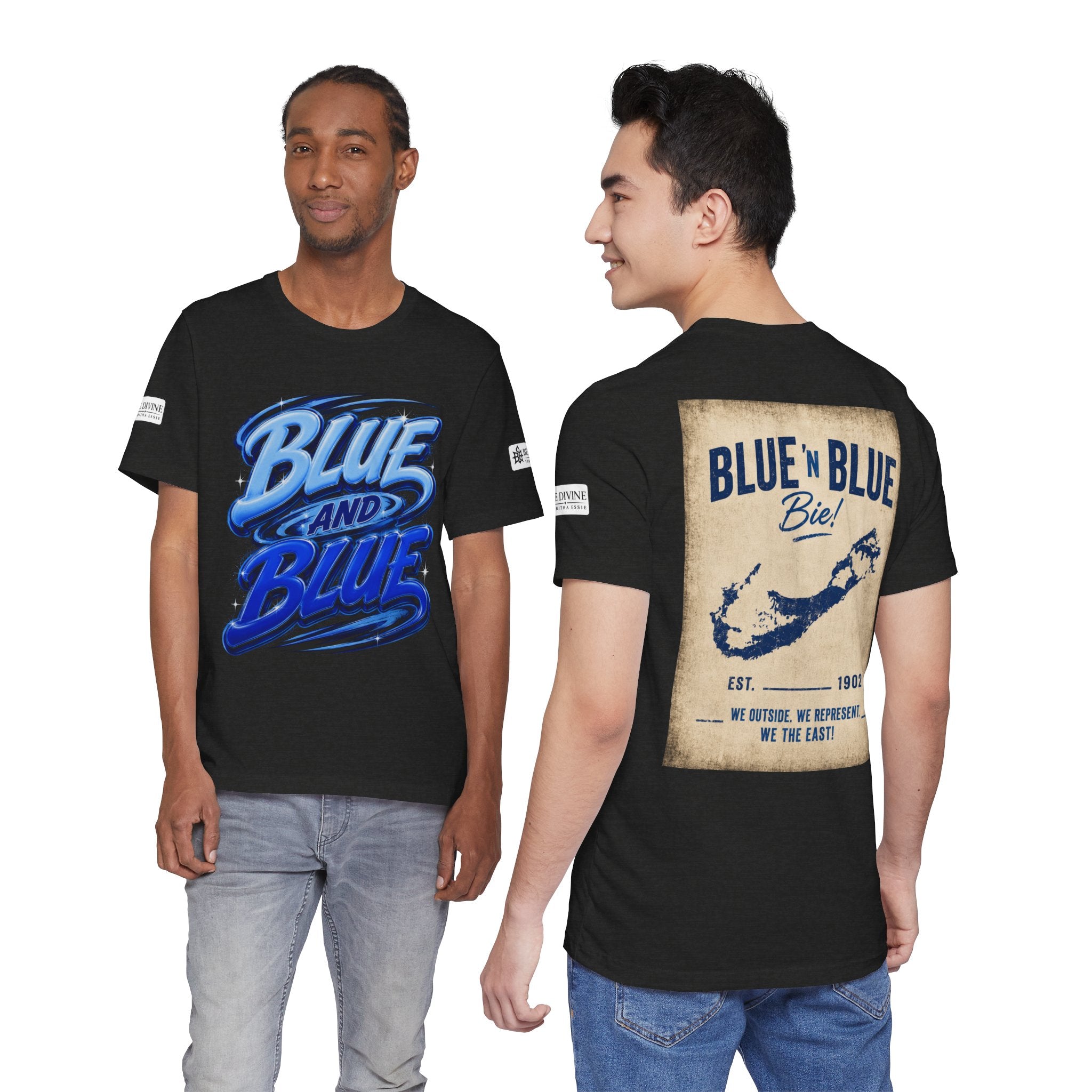 BE DIVINE™ Blue and Blue Bie! – East Side Heritage Collector Tee