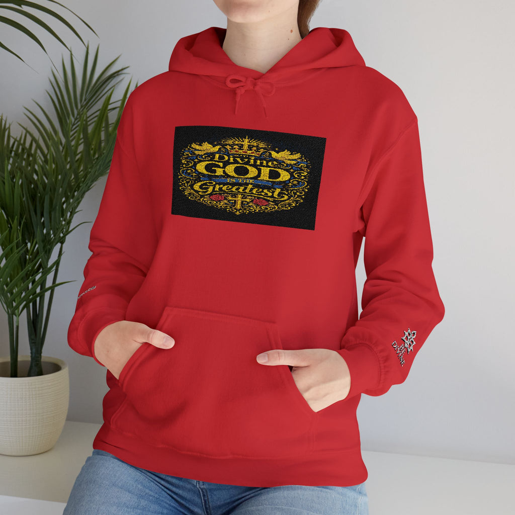 BE DIVINE™ “Divine God Is the Greatest” Embroidered Unisex Hoodie