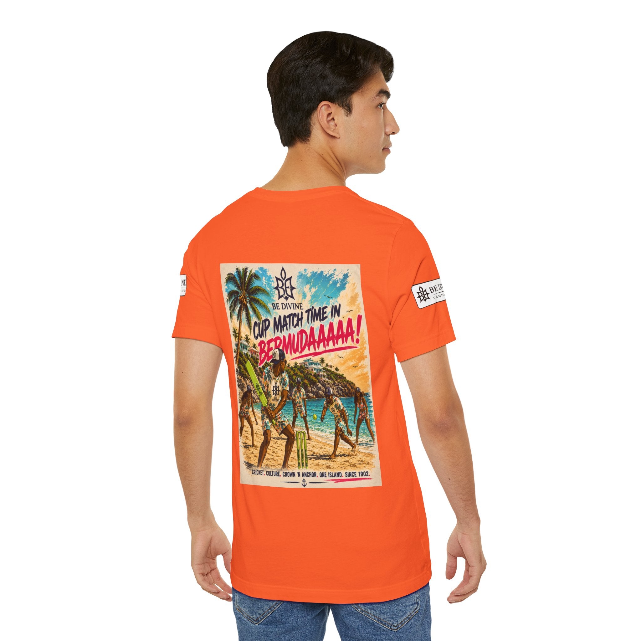 BE DIVINE™ Just Vibes Tee – Bermuda Cup Match Edition
