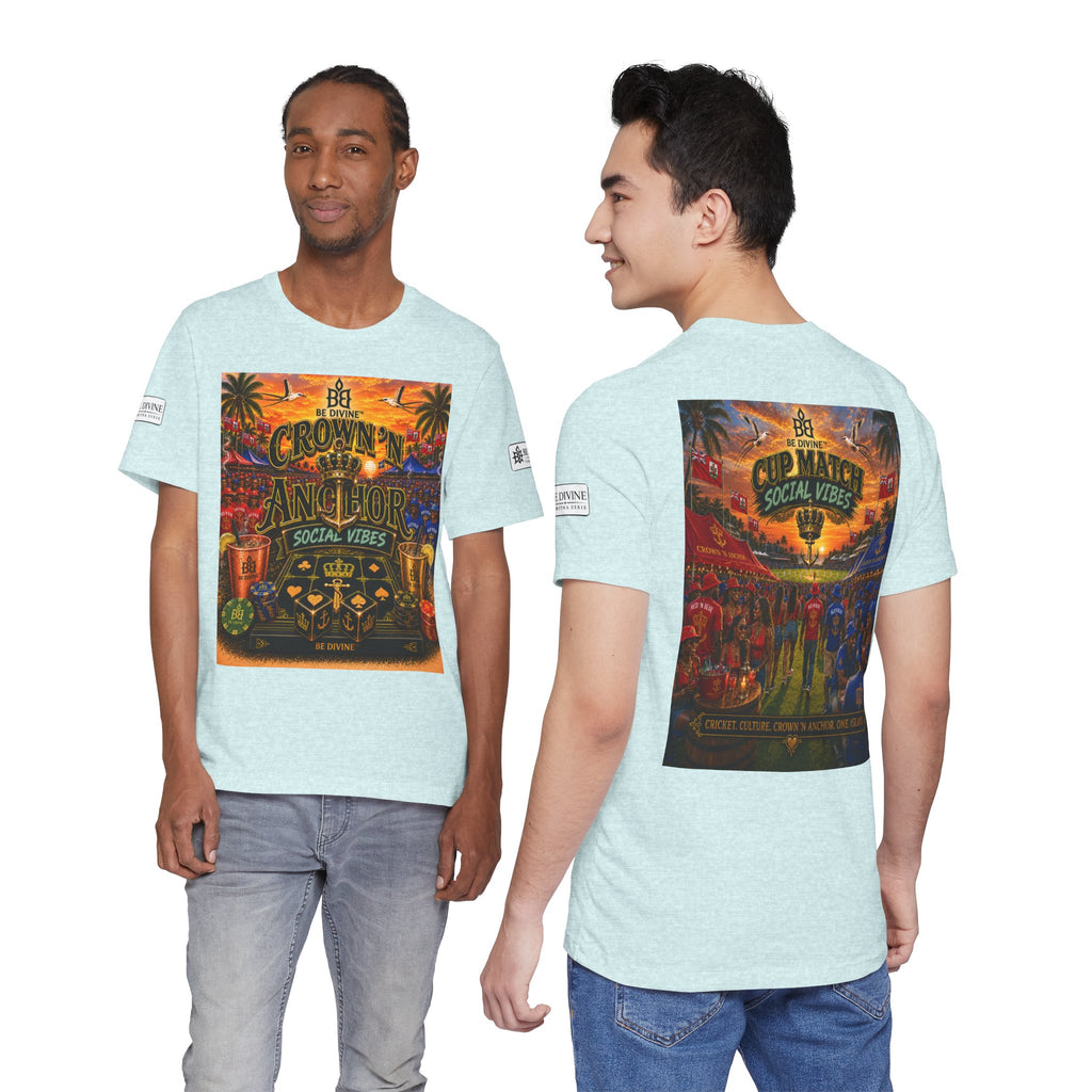 BE DIVINE™ Cup Match Social Vibes Tee – Crown 'N Anchor Edition