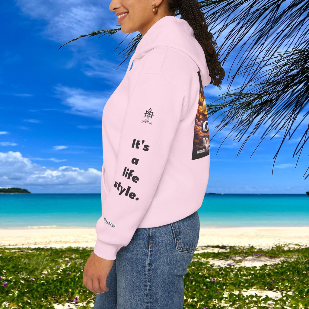 BE DIVINE™ Unisex Heavy Blend Hoodie – Divine God Is the Greatest Faith Statement Sweatshirt